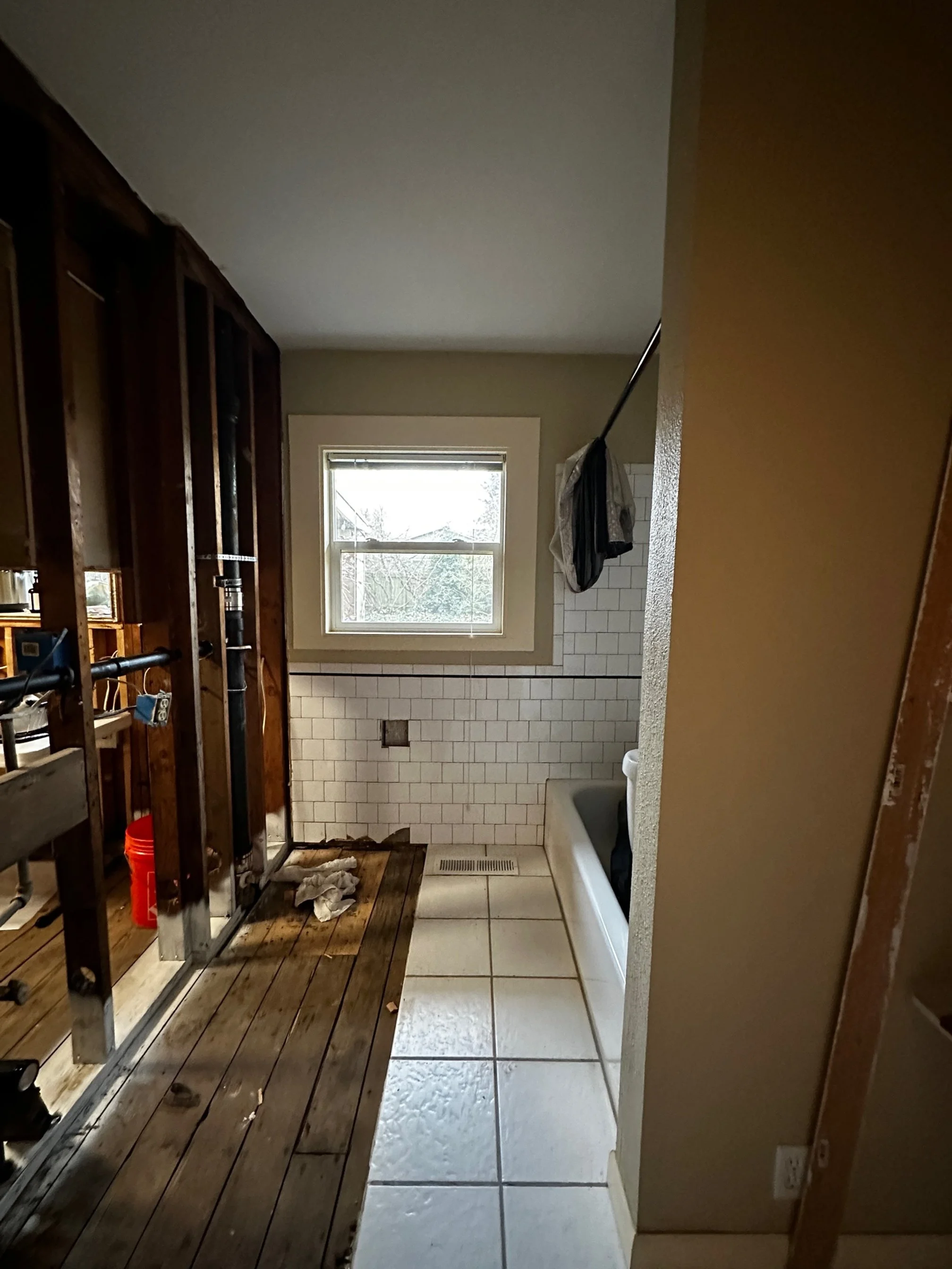 Interior designer bathroom renovation project