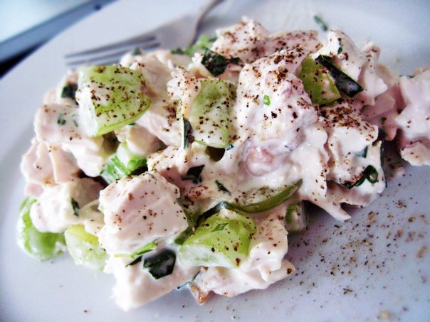 Does this look healthy to you? It is if the mayonnaise is made from pure olive oil or coconut oil. Mayonnaise made with any soy or canola will cause obesity, diabetes, aging, and a host of other metabolic problems.