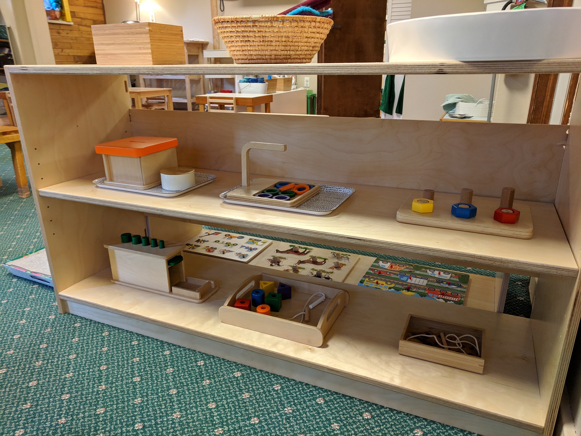  Manipulatives Shelf The Montessori School of Evergreen 2019 
