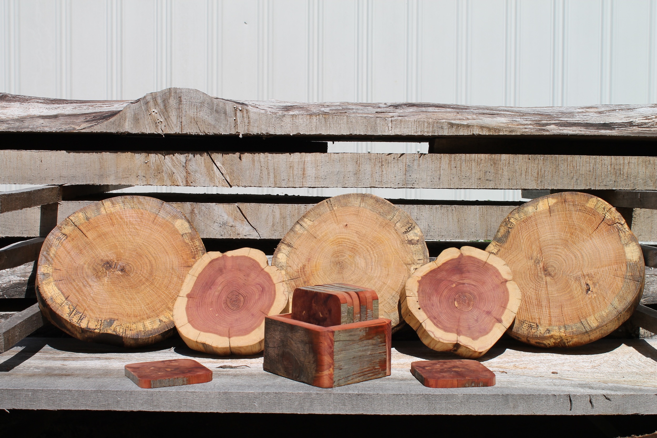 Tree Cookies and Coaster Sets