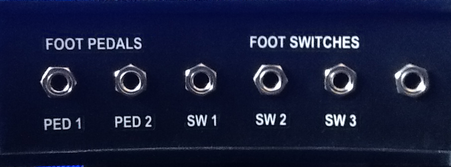FOOT PEDALS & SWITCHES JACKS