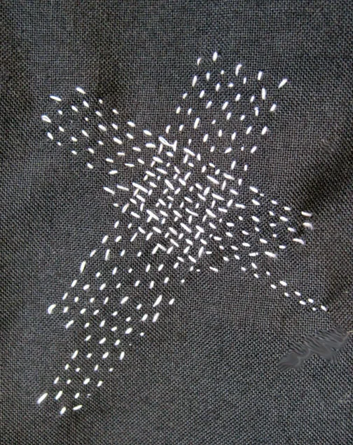 Visible mending.