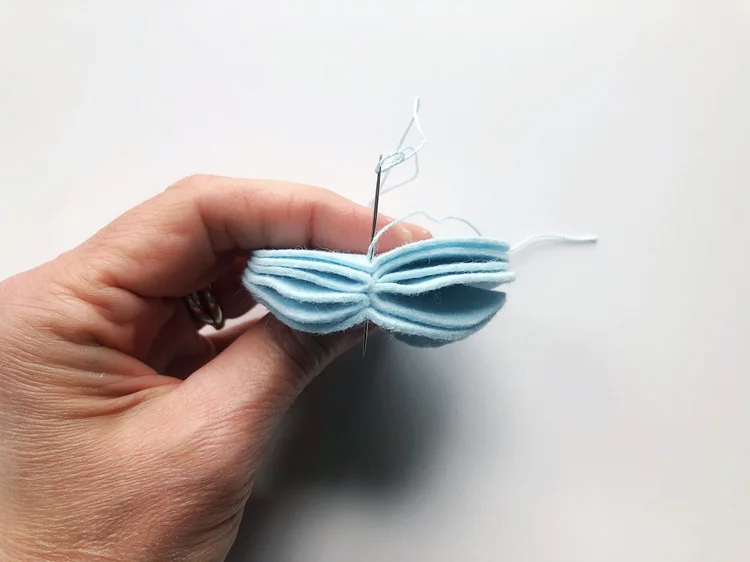 felt bunny ornament