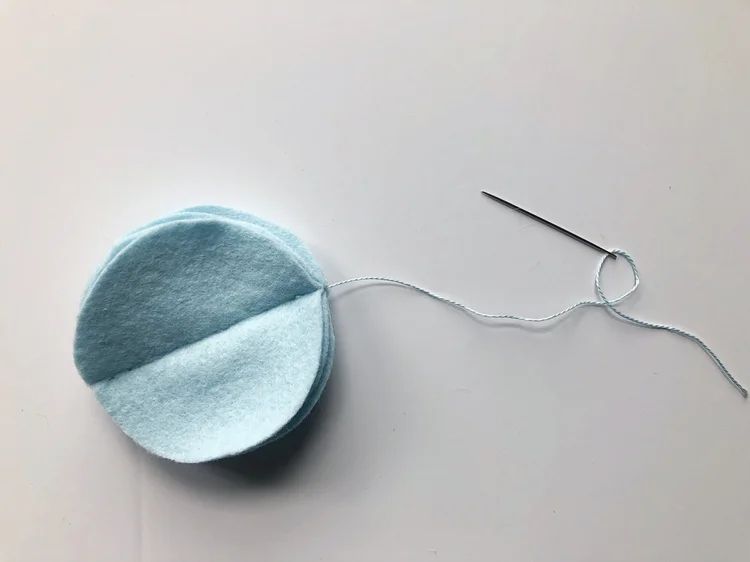 felt bunny ornament