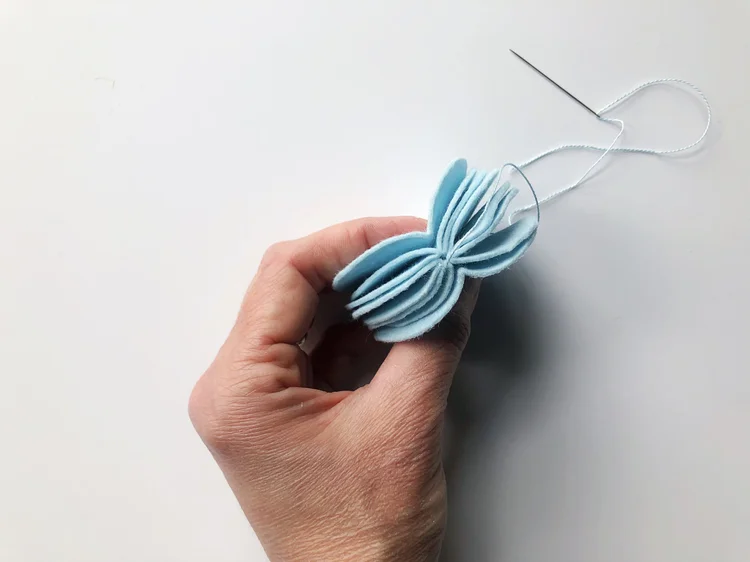 felt bunny ornament