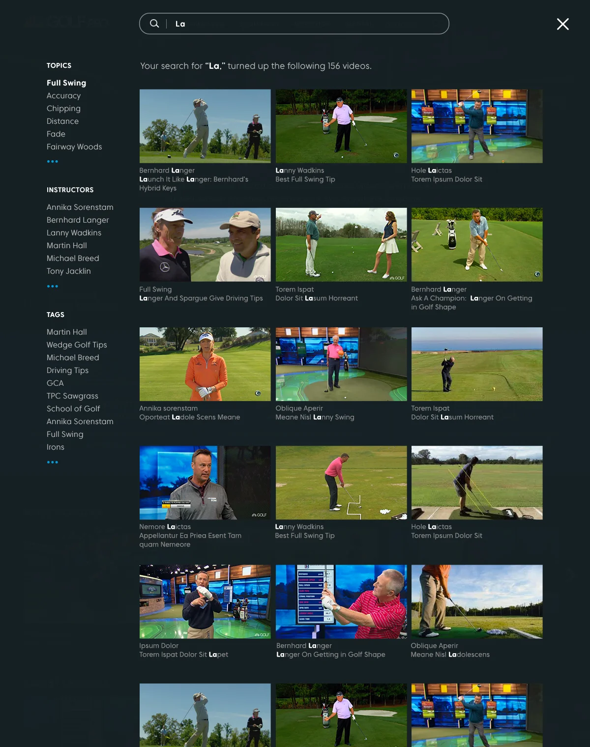 Search Page
