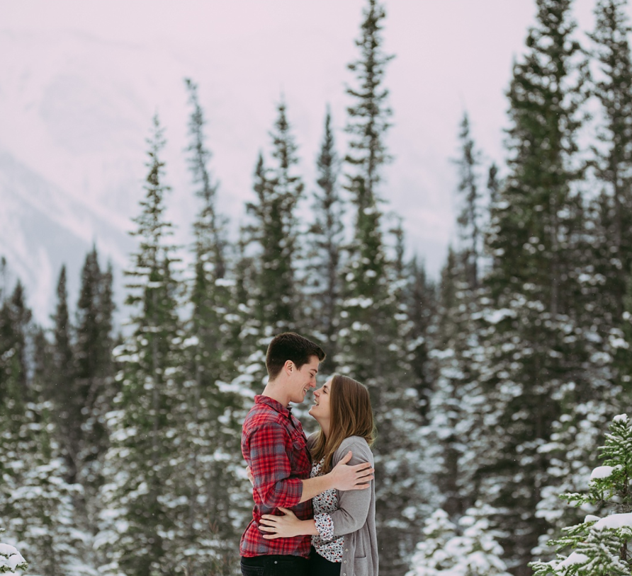 TIM + ERICA : CANMORE ENGAGEMENT PHOTOGRAPHER | GOAT CREEK TRAIL