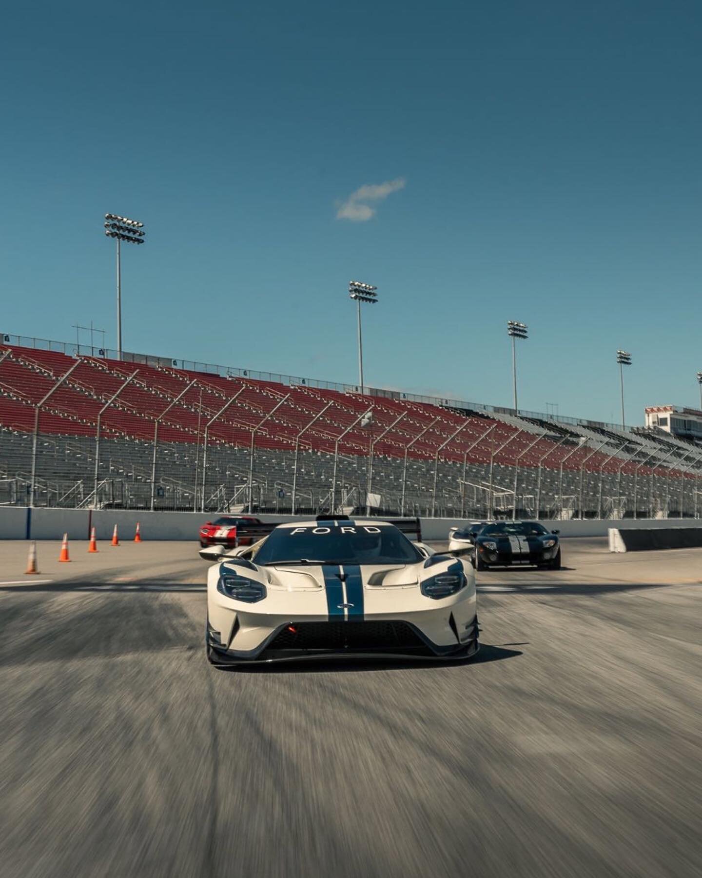 Which @ford GT are you taking around the track? I would be happy with any of them, but would have to pick the legit @fordperformance GT racecar. That thing was so awesome to see up close and personal. All of these GTs are truly something special thou