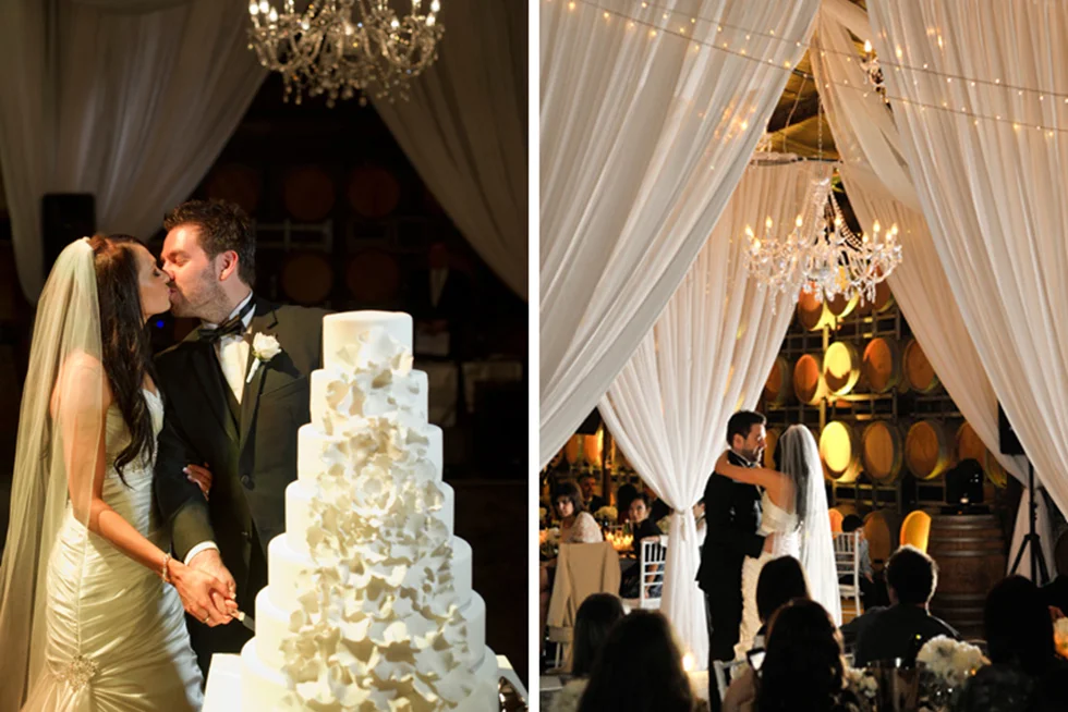CLIENT: Anthony & Colleen BRIEF: an timeless, elegant & oppulant wedding reception full of grandeur and surprise at Bird In Hand Winery