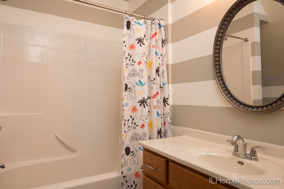 Interior home bathroom photograph for real estate in Delavan, IL :: Illinois Home Photography by Michael Gowin, Lincoln, IL