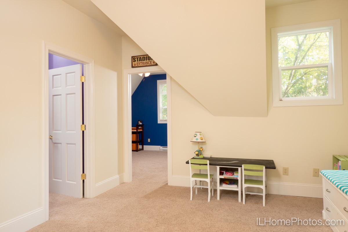Interior home playroom photograph for real estate in Delavan, IL :: Illinois Home Photography by Michael Gowin, Lincoln, IL