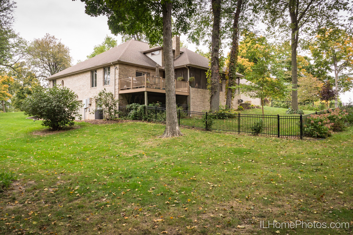 Exterior home photograph for real estate in Elkhart, IL :: Illinois Home Photography by Michael Gowin, Lincoln, IL