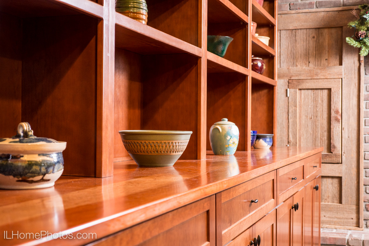 Interior dining room detail photograph for real estate, Cuba, IL :: Illinois Home Photography by Michael Gowin, Lincoln, IL