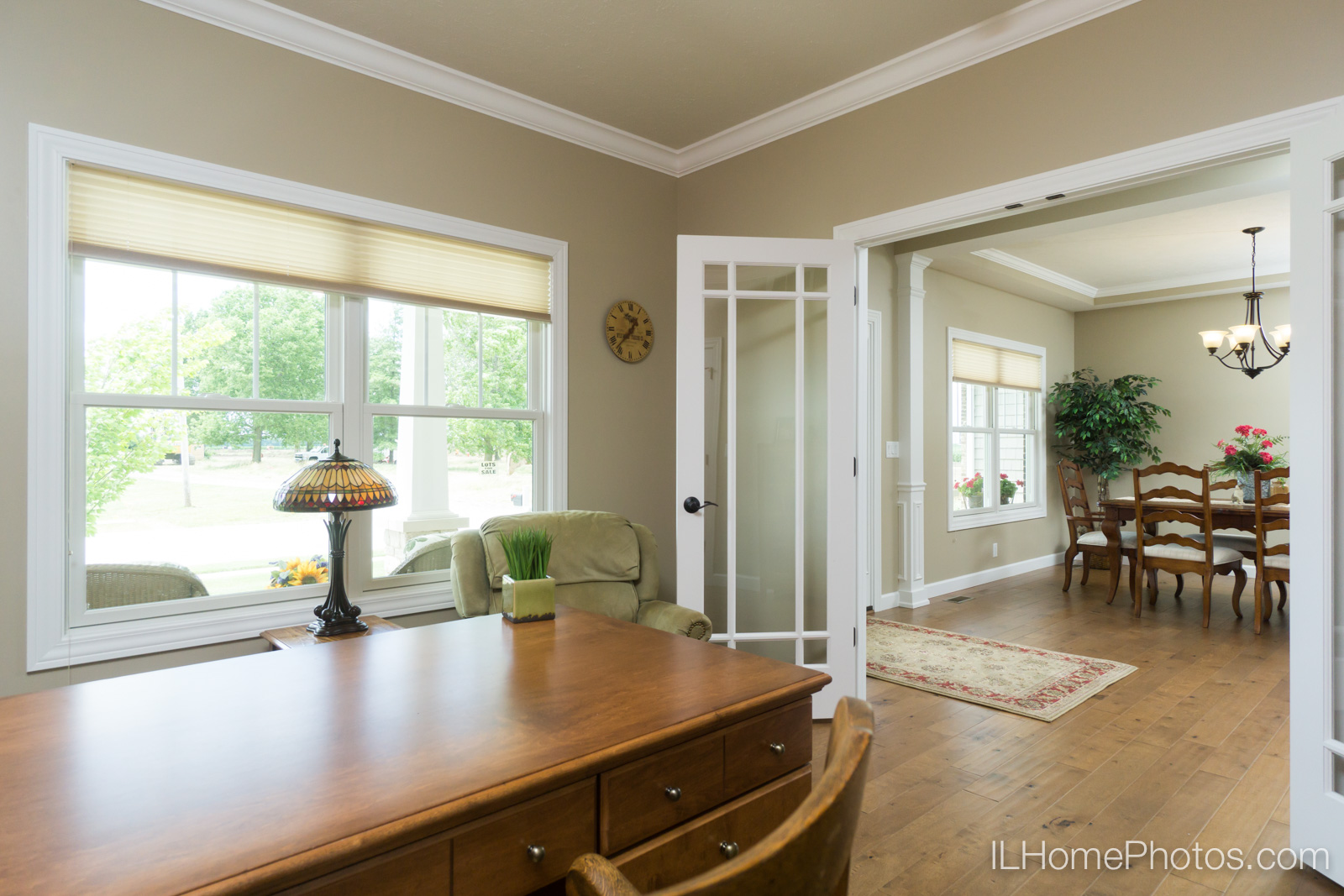 Interior home office photograph for real estate in Springfield, IL :: Illinois Home Photography by Michael Gowin, Lincoln, IL