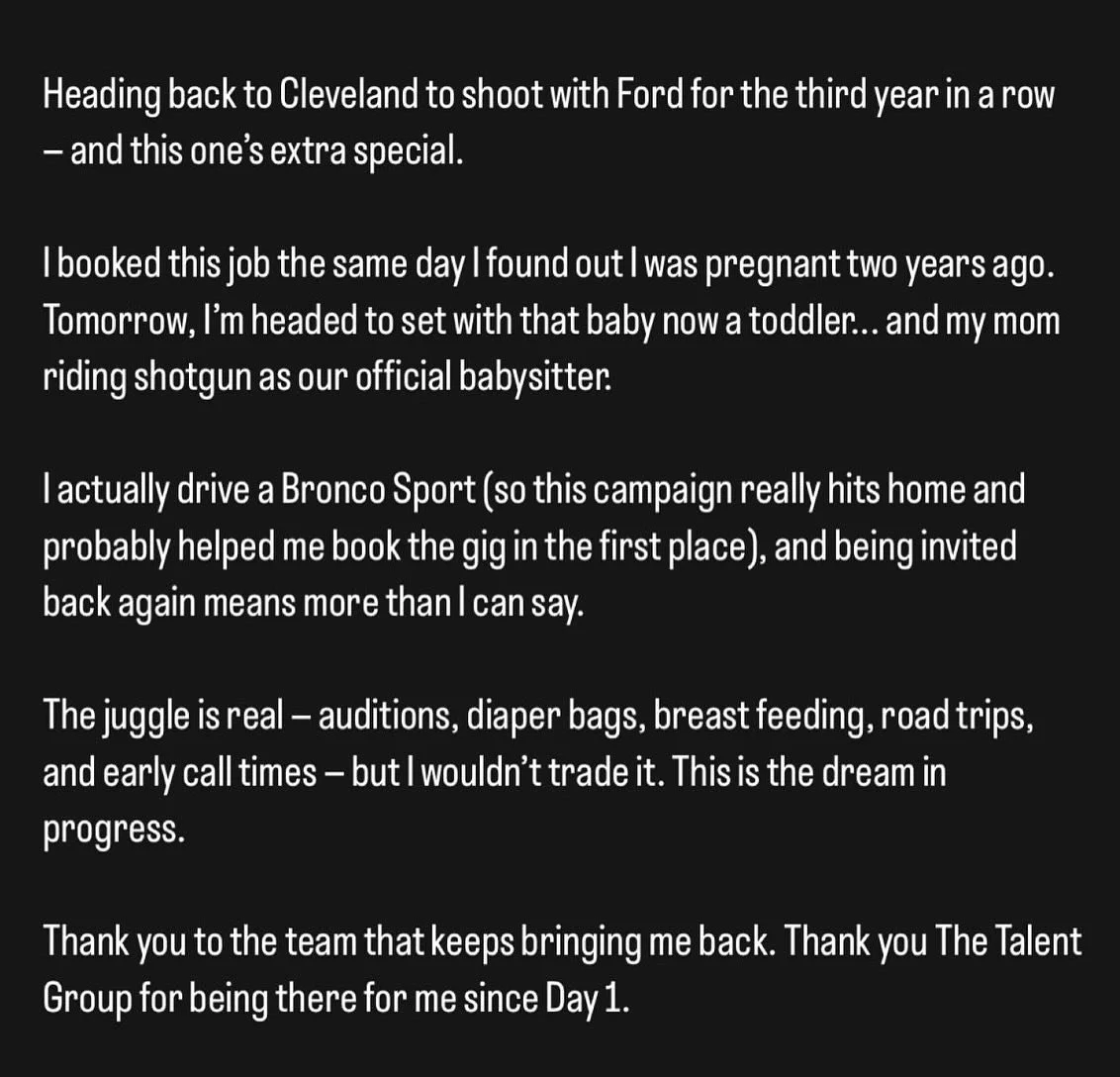 Bookings, Baby, and a Bronco. 
@thetalentgrouptg #year3