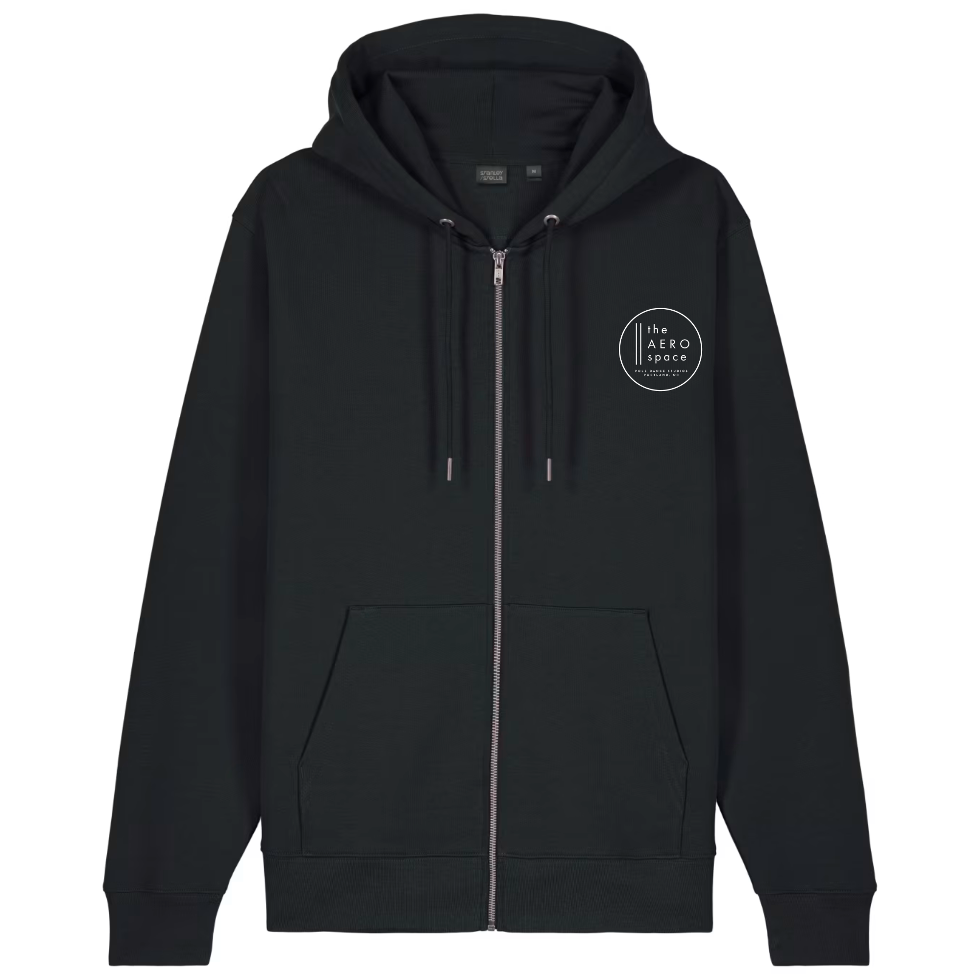 Relax LGBTQIA UNISEX ZIP HOODIE FRONT - BLACK.png