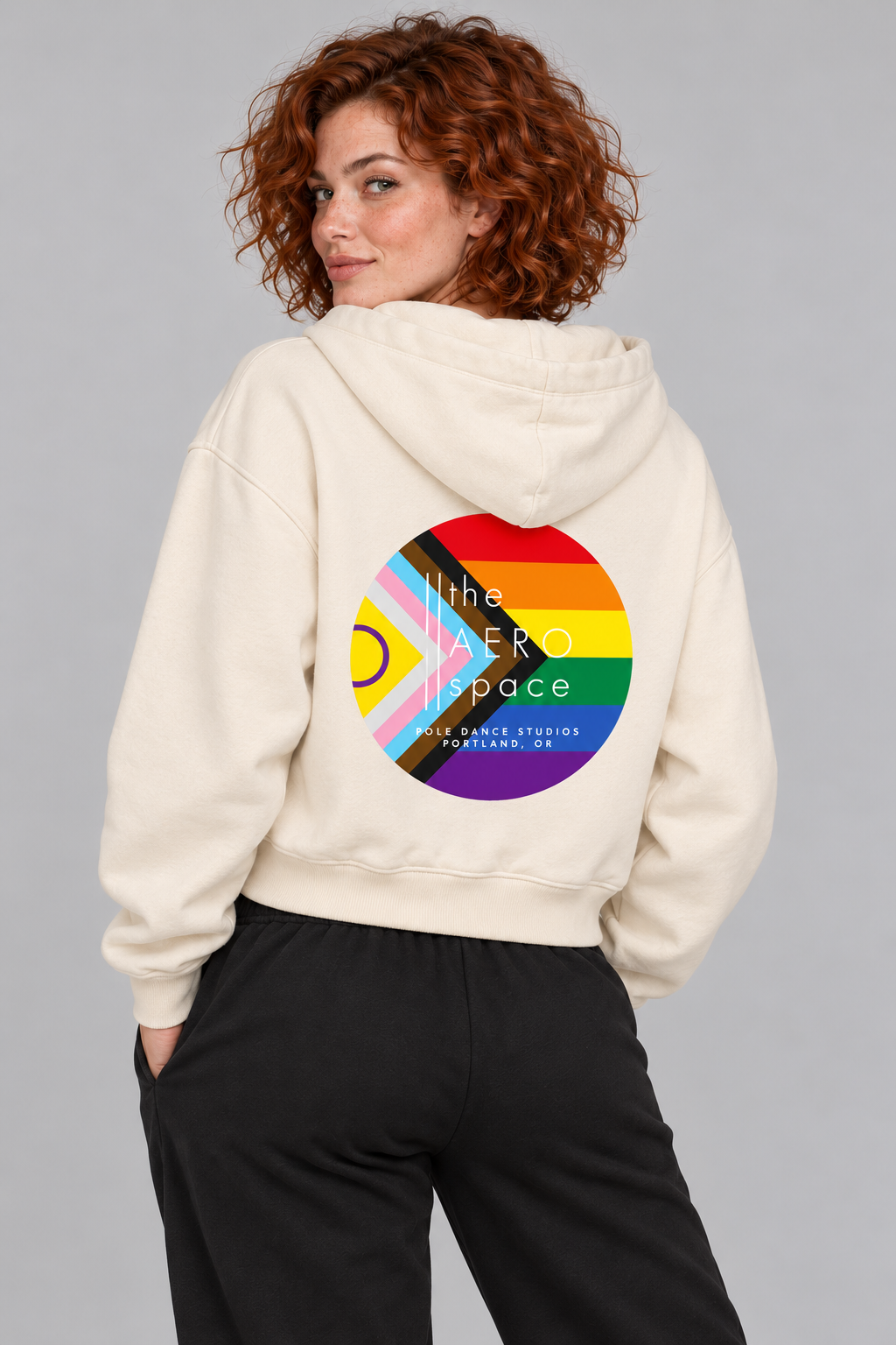 Auburn Model in Cream Logo Hoodie-1.png