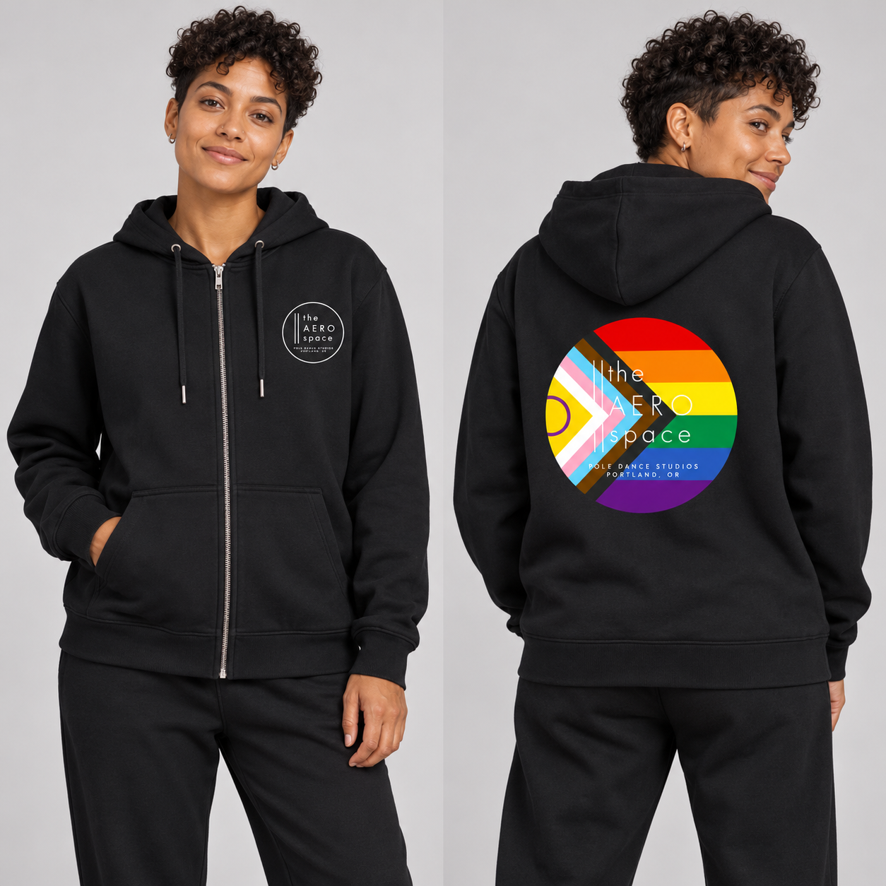 AERO LGBTQIA+ Relax Unisex Zip Hoodie (PRE-ORDER ONLY)