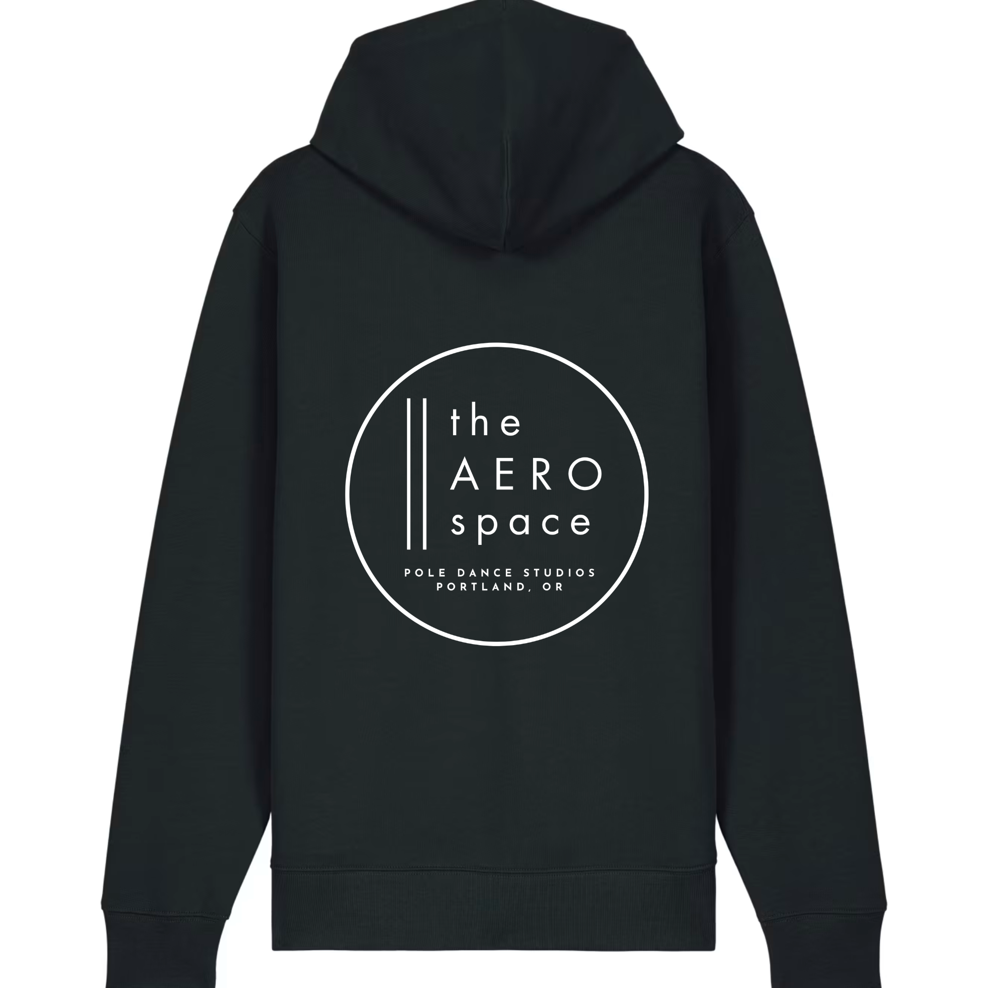 Relax UNISEX ZIP HOODIE BACK - BLACK.png