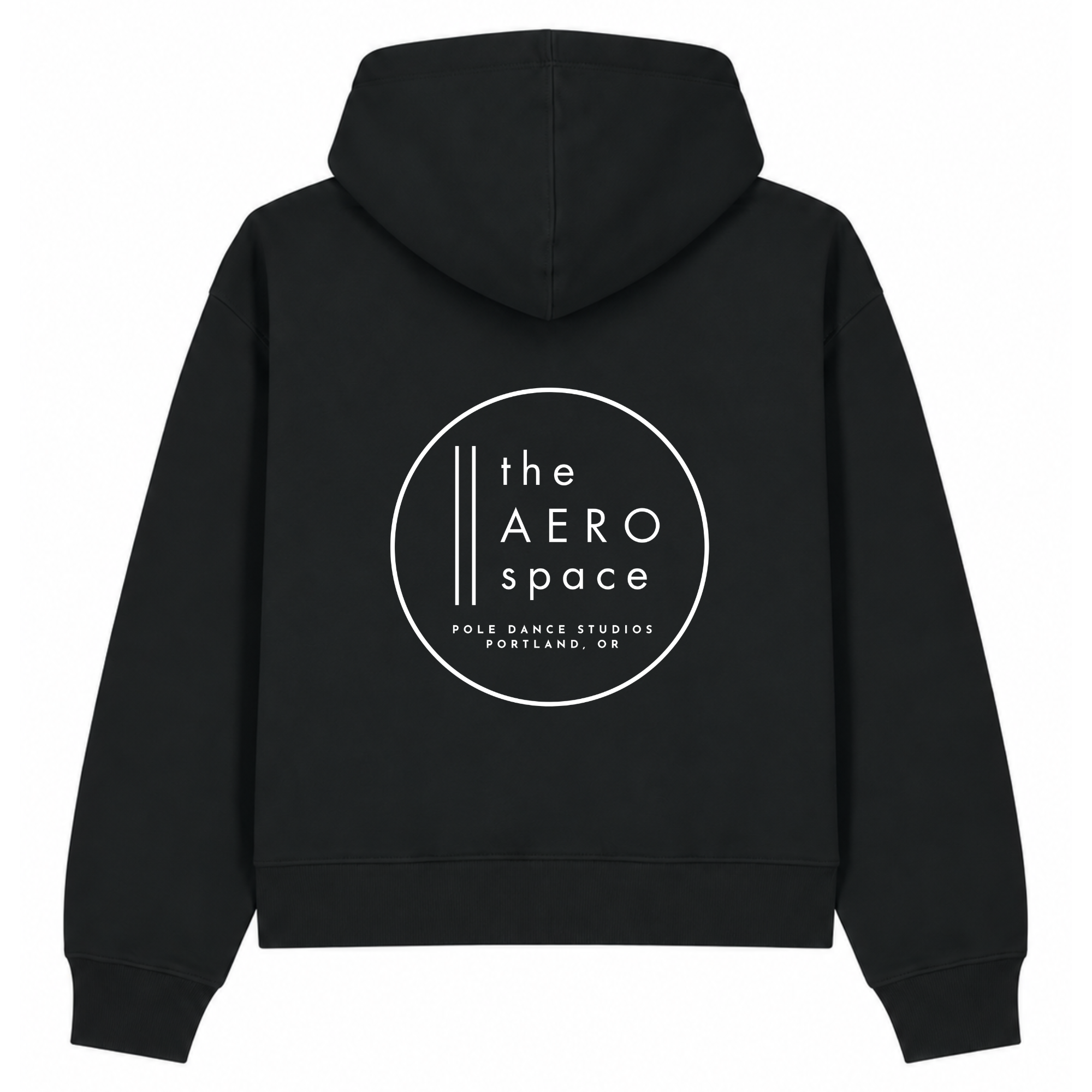 CLASSIC CROP ZIP HOODIE BACK - BLACK.png
