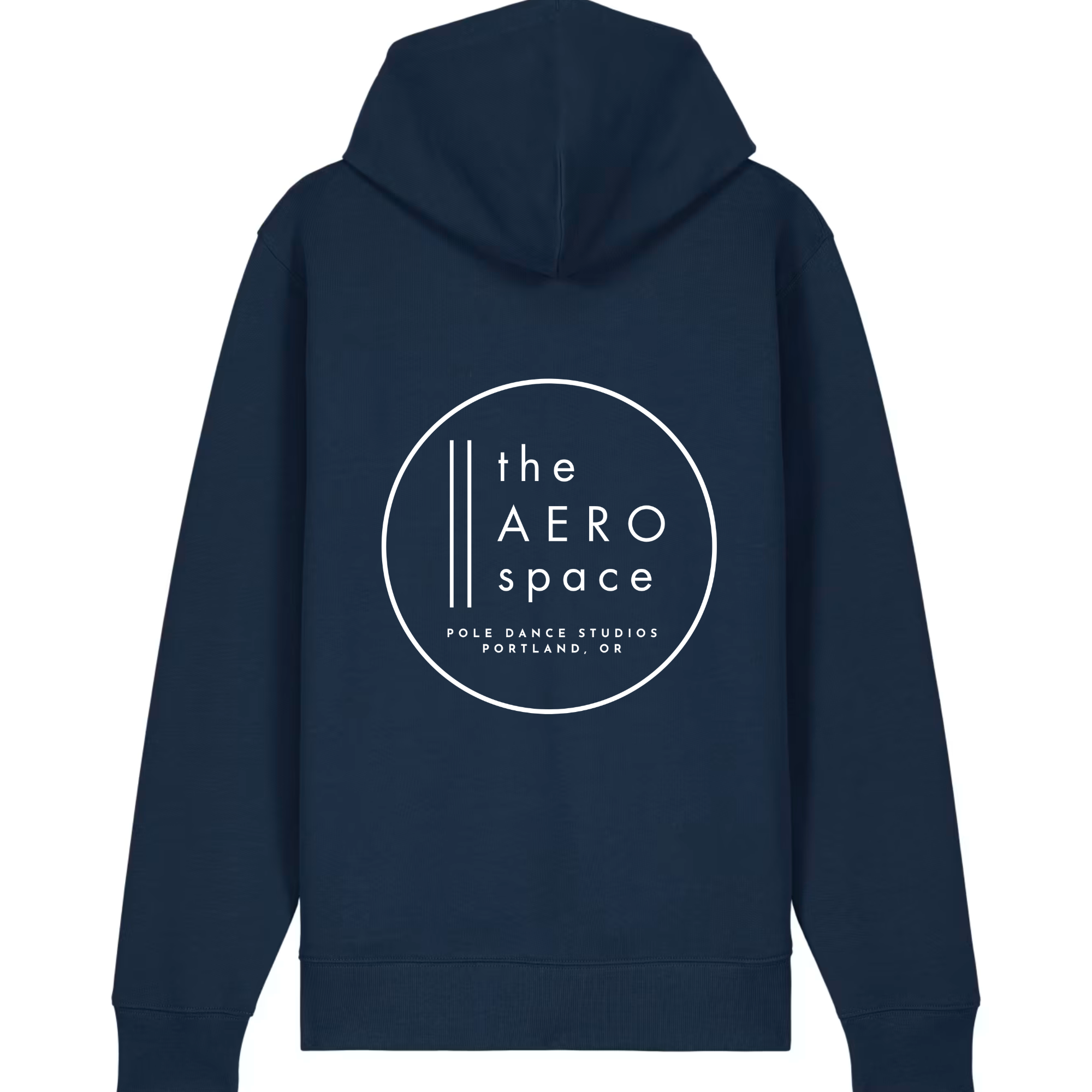 Relax UNISEX ZIP HOODIE BACK - FRENCH NAVY.png