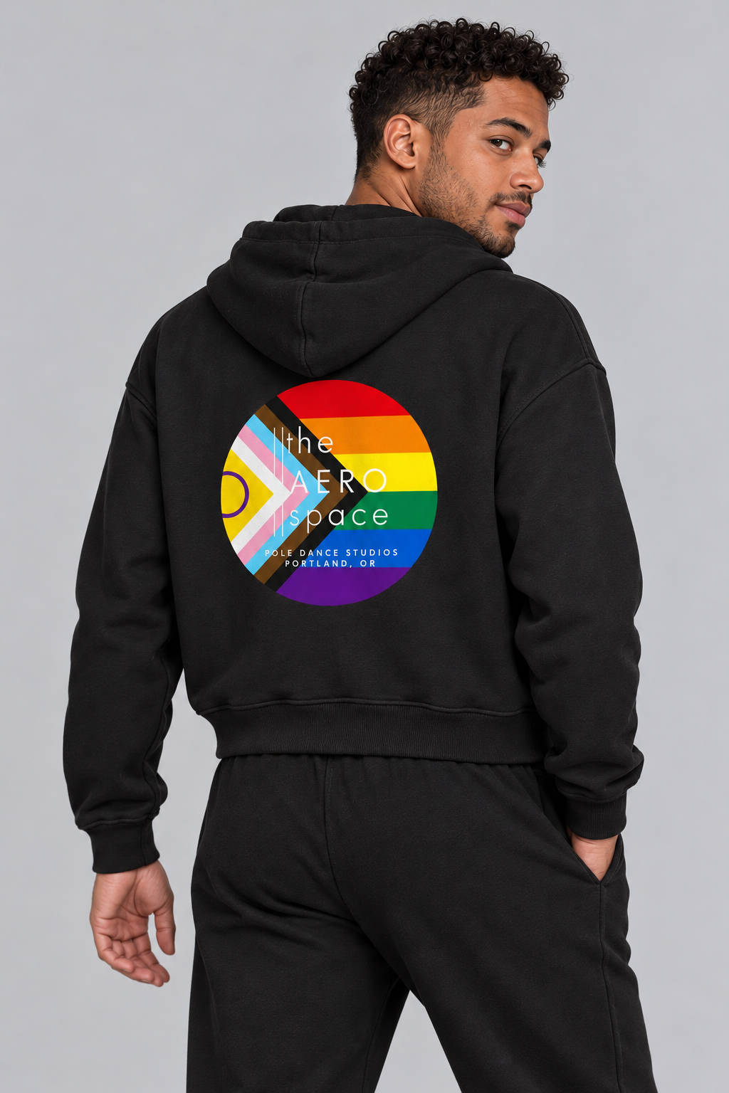AERO LGBTQIA+ Crop Zip Hoodie (PRE-ORDER ONLY)