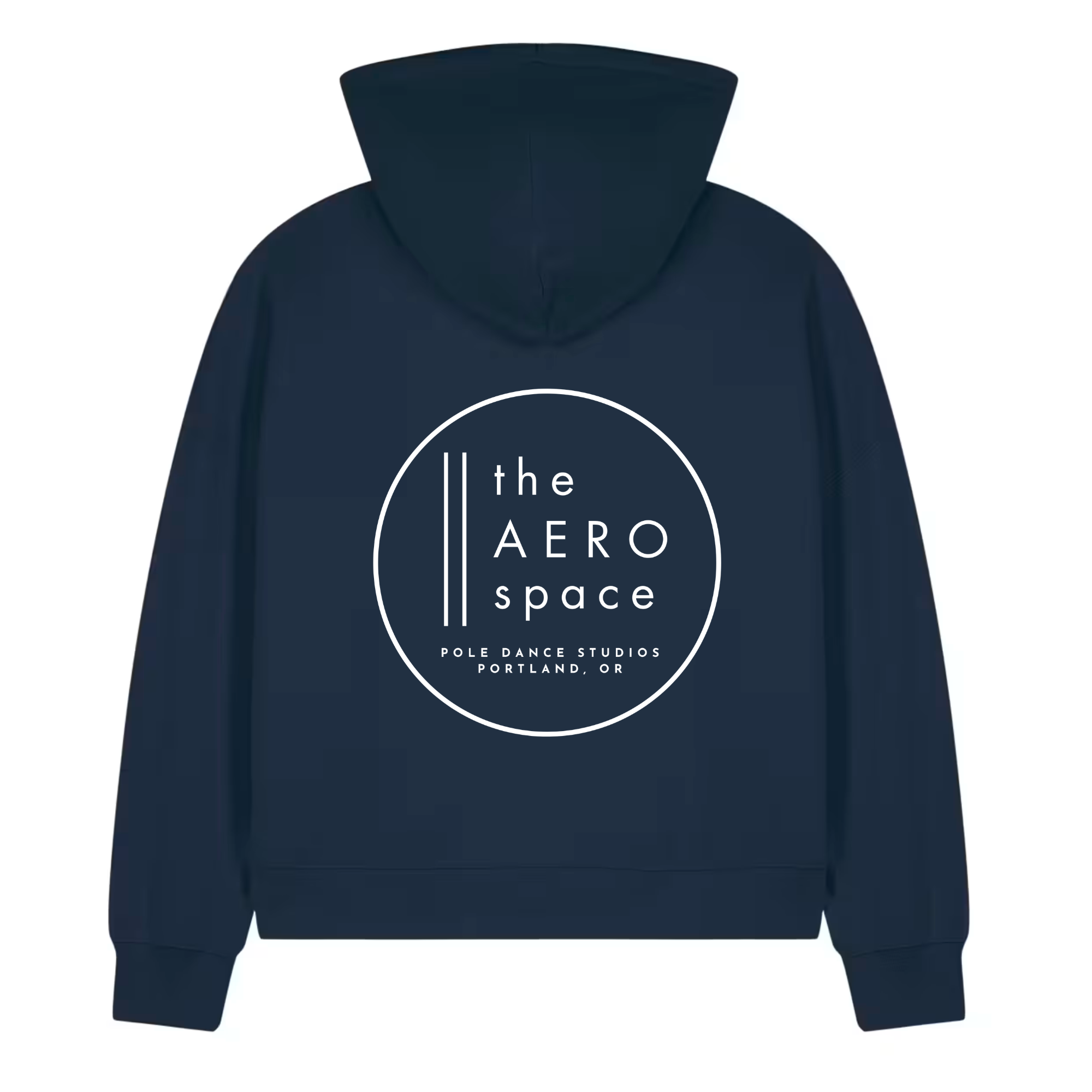 RELAX CLASSIC CROP ZIP HOODIE BACK - NAVY.png