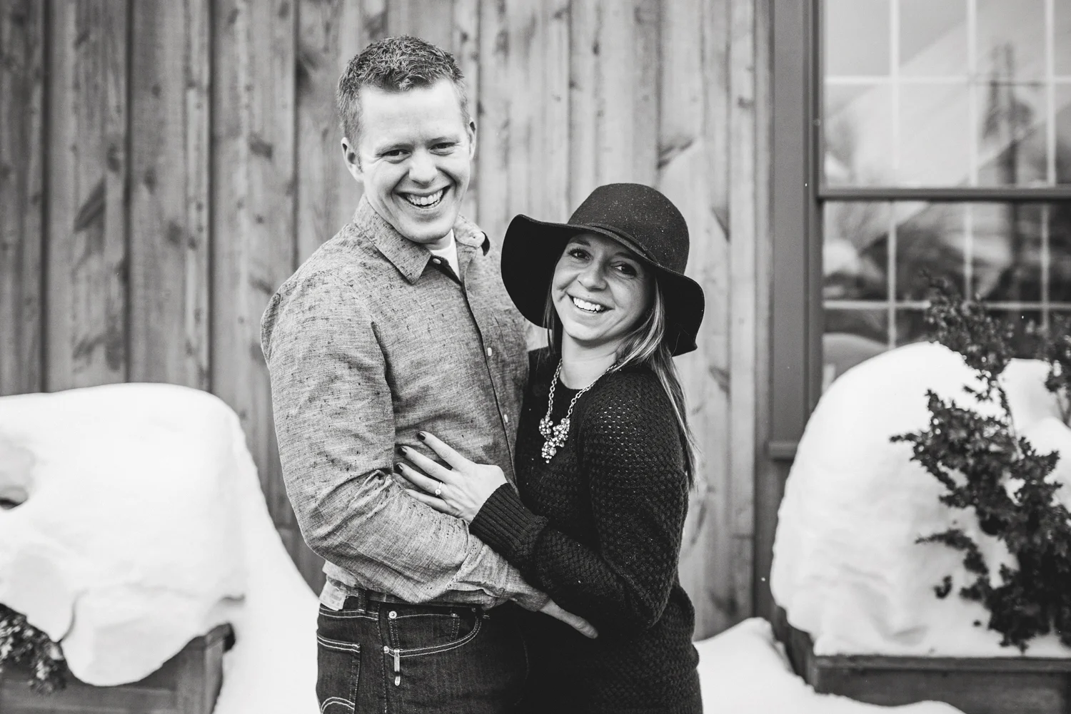 Christine + Jason's WNY Winter Engagement