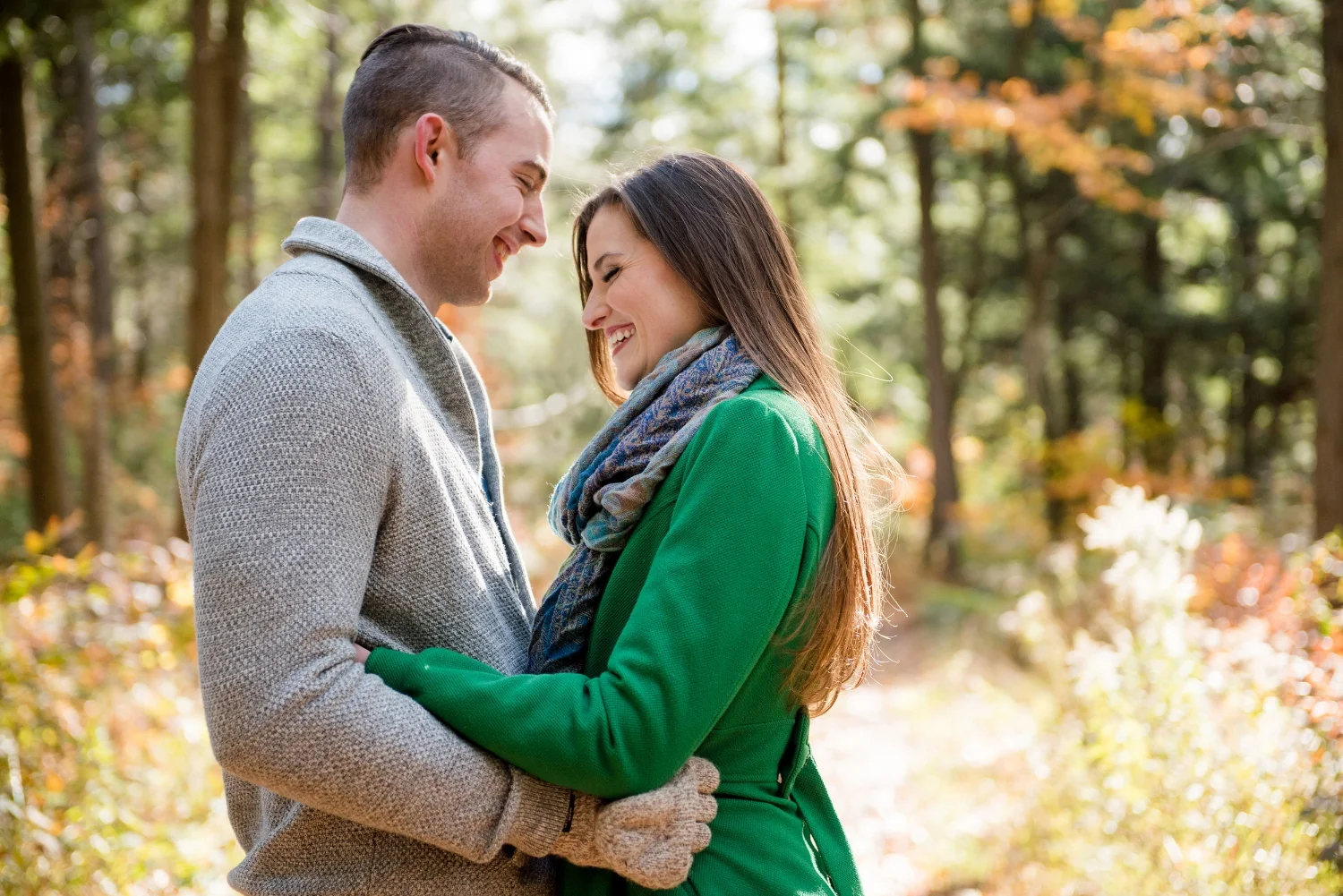Leah + Colin's Backyard Engagement Session
