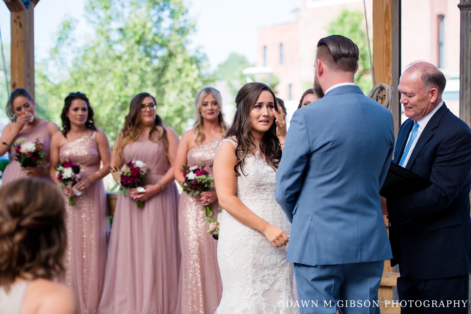 Brittany + Joel's Wedding Day | Photos by Dawn M Gibson Photography