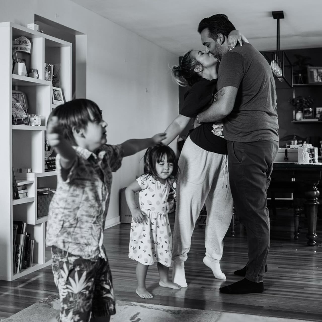 Some 10 year anniversaries look like grand adventures overseas reminiscing of your youthful years together. And some (more likely) look like a normal day in your favorite cozy clothes with your favorite tiny human beings, dancing and laughing and hug