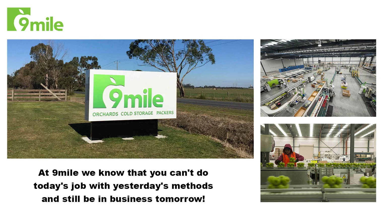 9 Mile's state of the art facility in Tynong, Victoria, Australia.