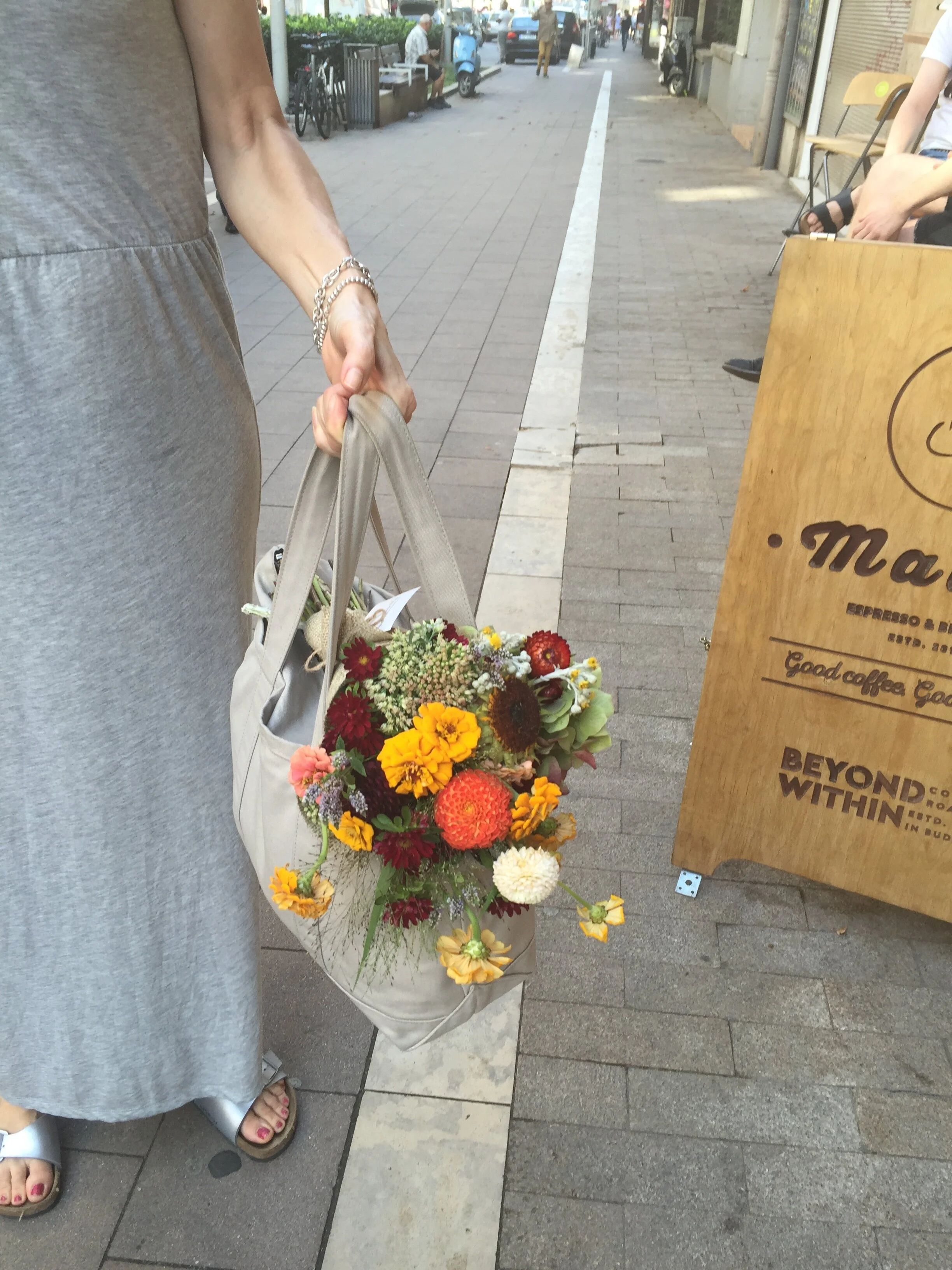 Flowers in a bag