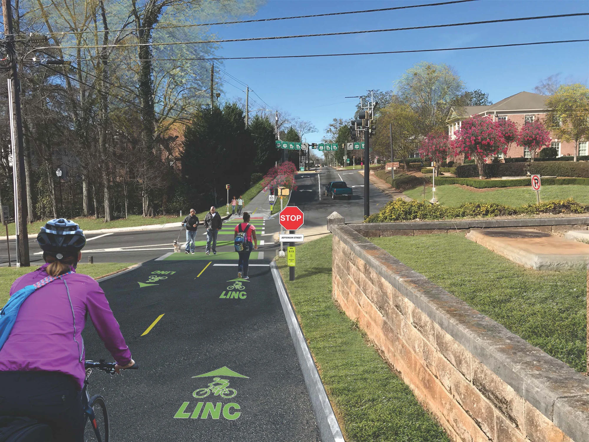Proposed plan for the greenway to Oakhill Cemetery