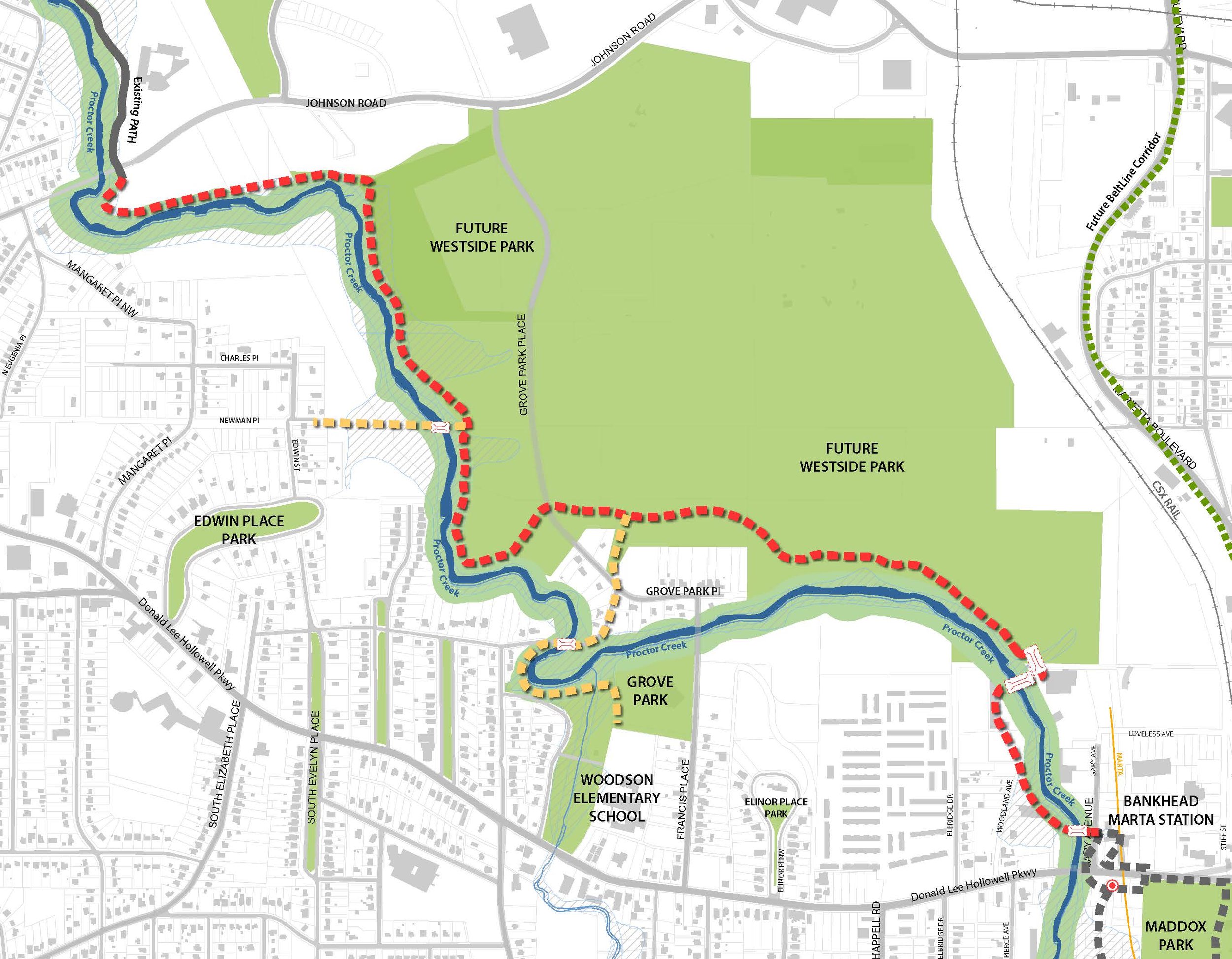  Phase I trail segment from Gray Avenue to Johnson Road 