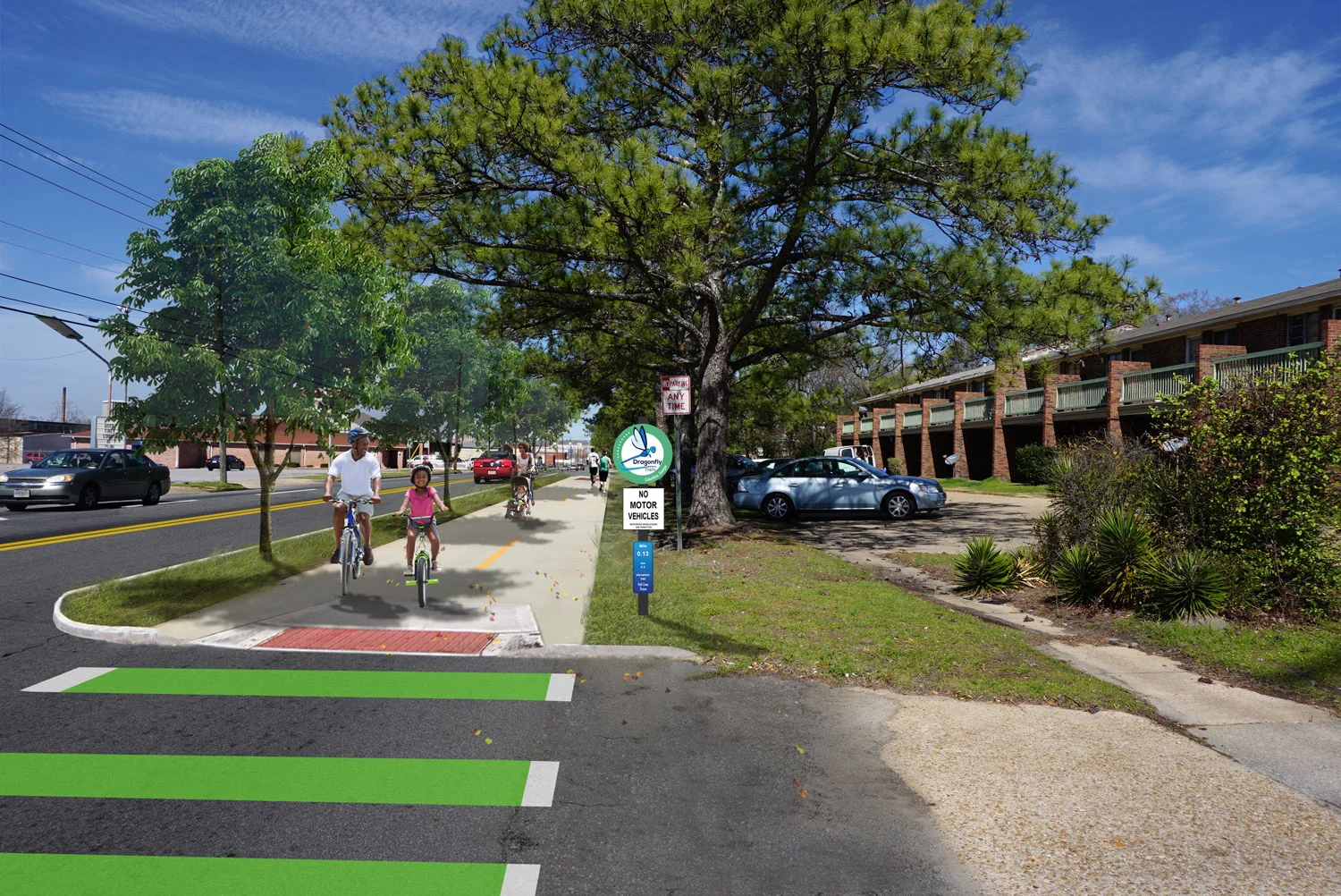 proposed side-path on MLK blvd (construction begins in Jan, 2018)