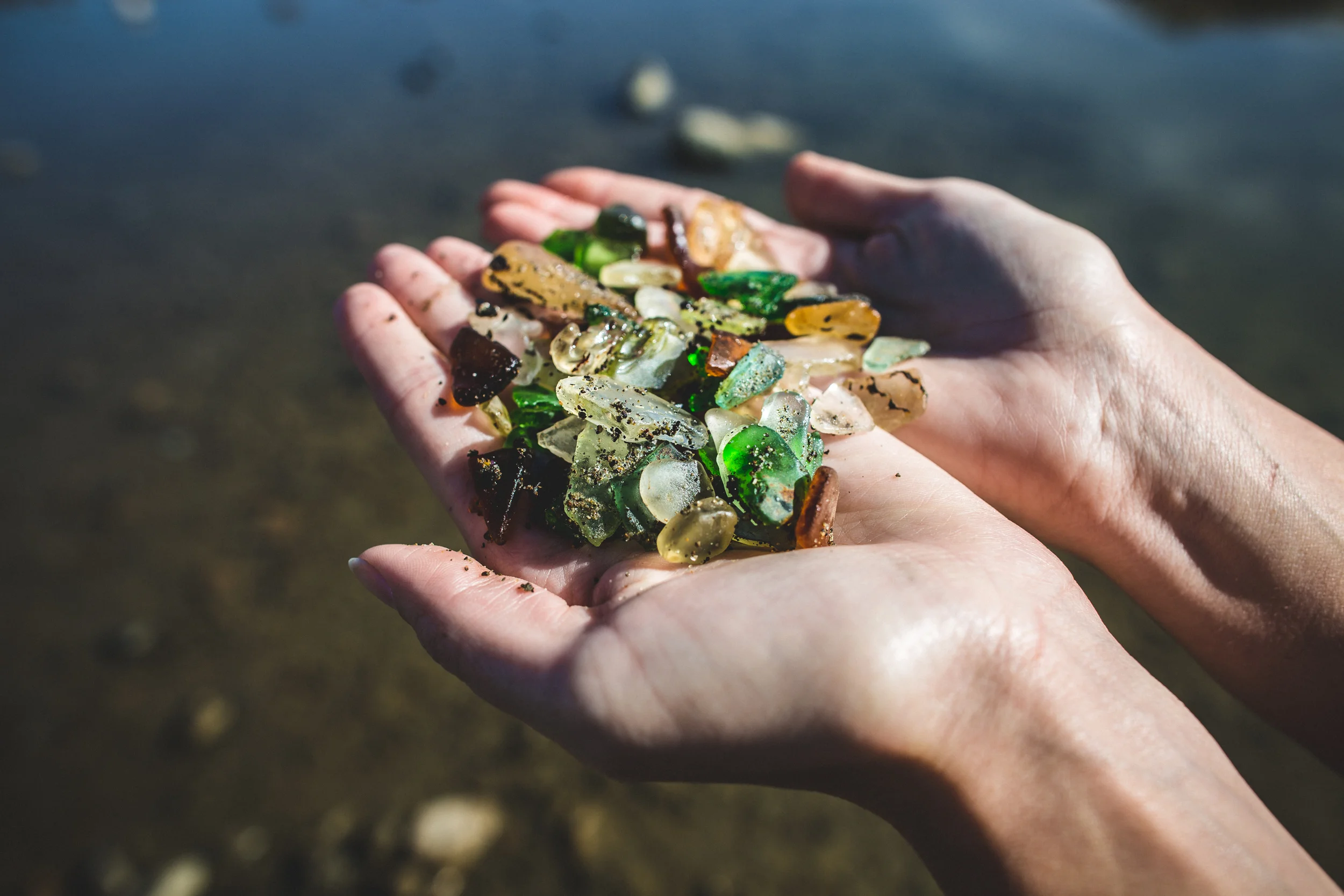 northern california road trip fort bragg glass beach sea glass