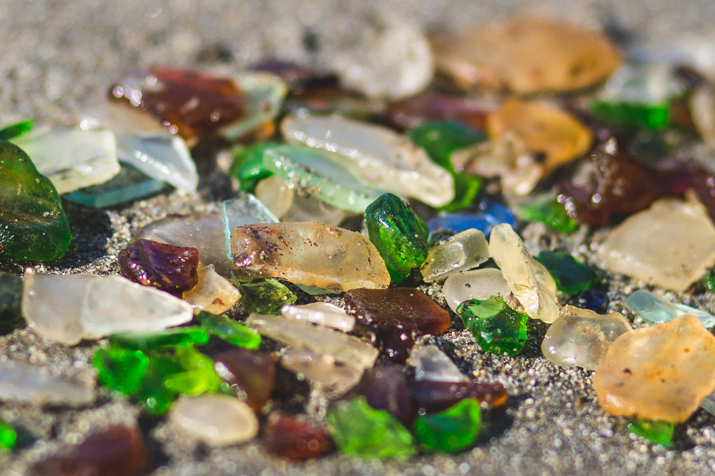 northern california road trip fort bragg glass beach sea glass