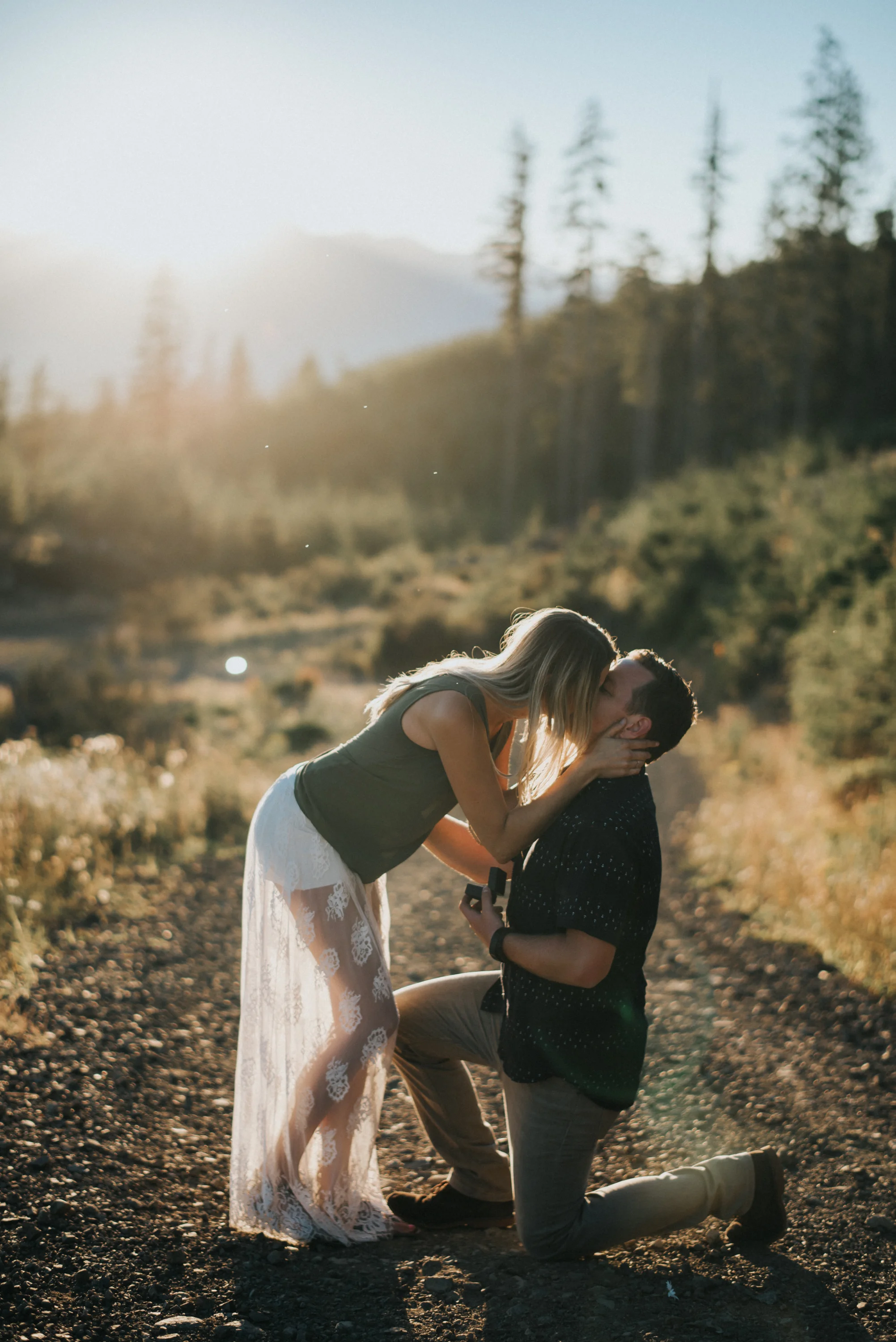 Surprise Proposal and engagement at Gold Mountain in Washington | Kelsi + Spencer