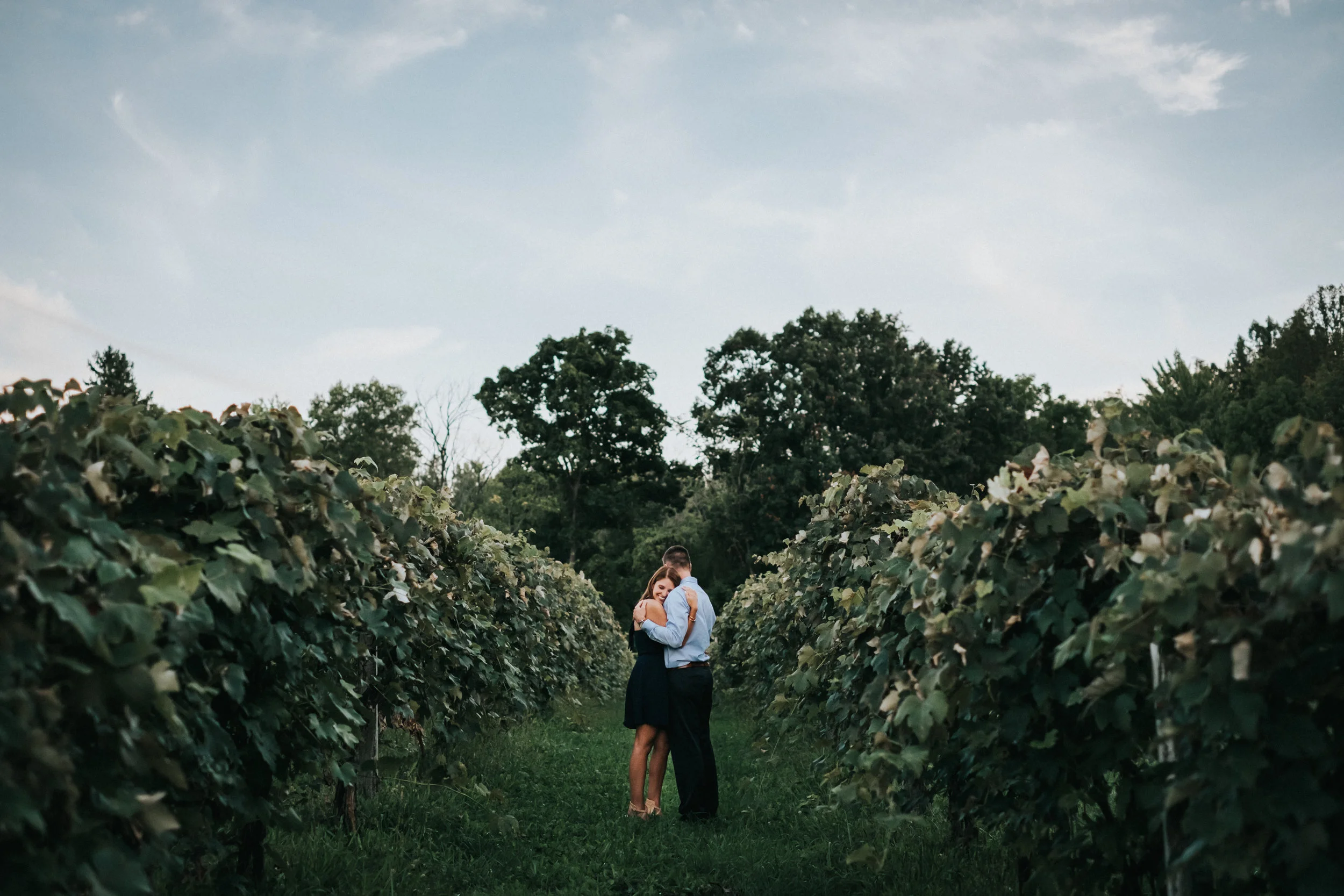 Engagement at Sarah's Vineyard in Cuyahoga Falls Ohio | Emily + Ethan