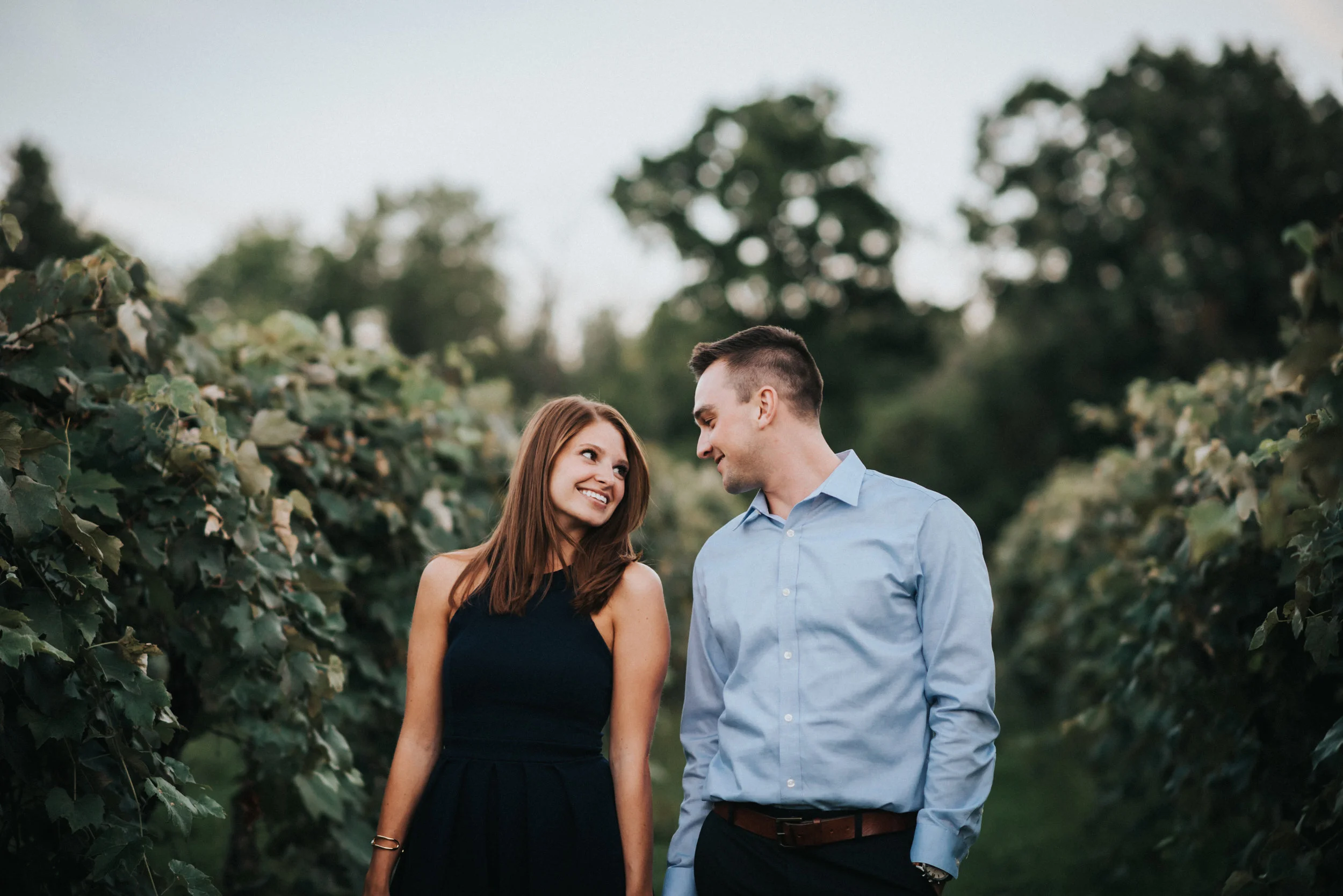 Engagement at Sarah's Vineyard in Cuyahoga Falls Ohio | Emily + Ethan