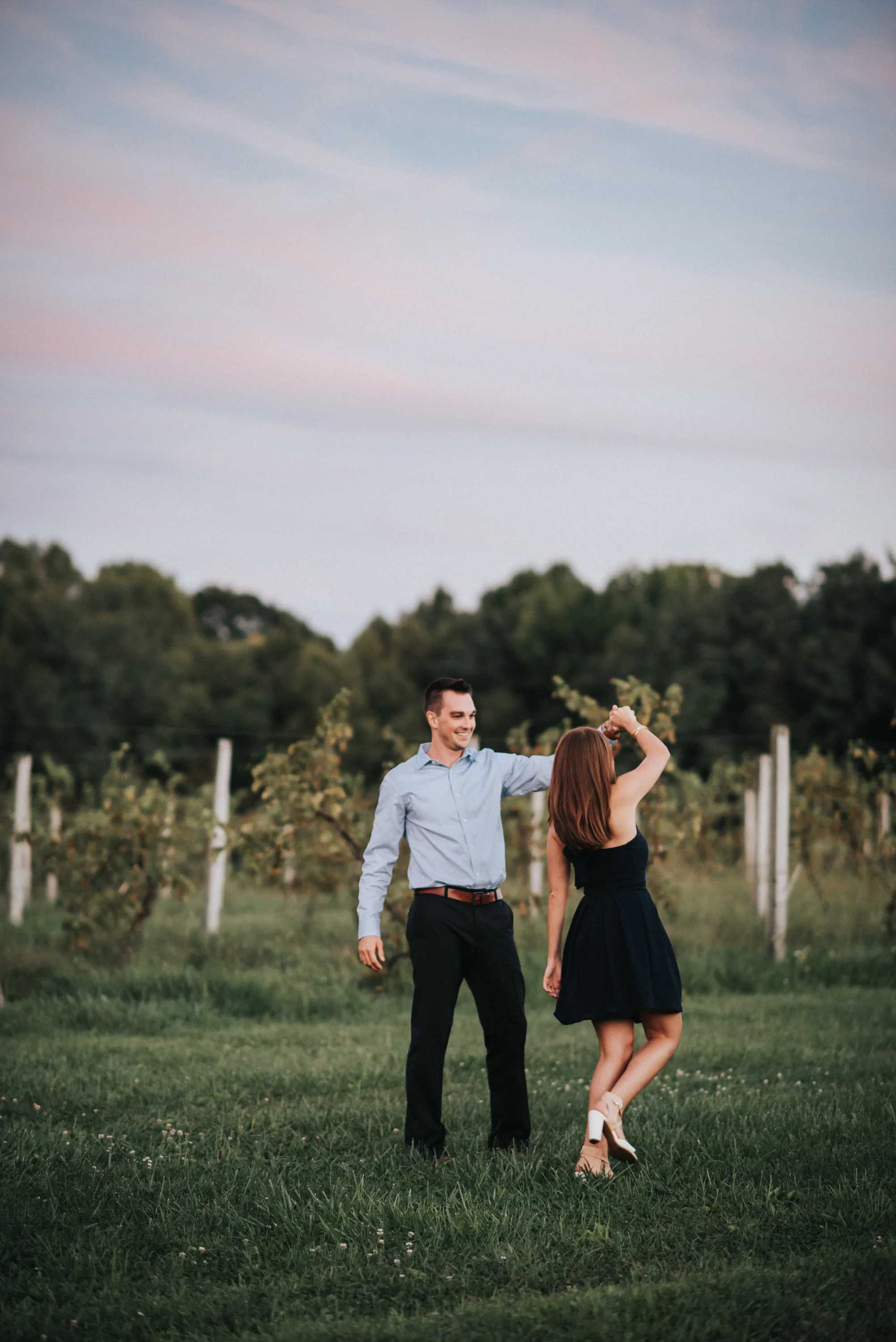 Engagement at Sarah's Vineyard in Cuyahoga Falls Ohio | Emily + Ethan