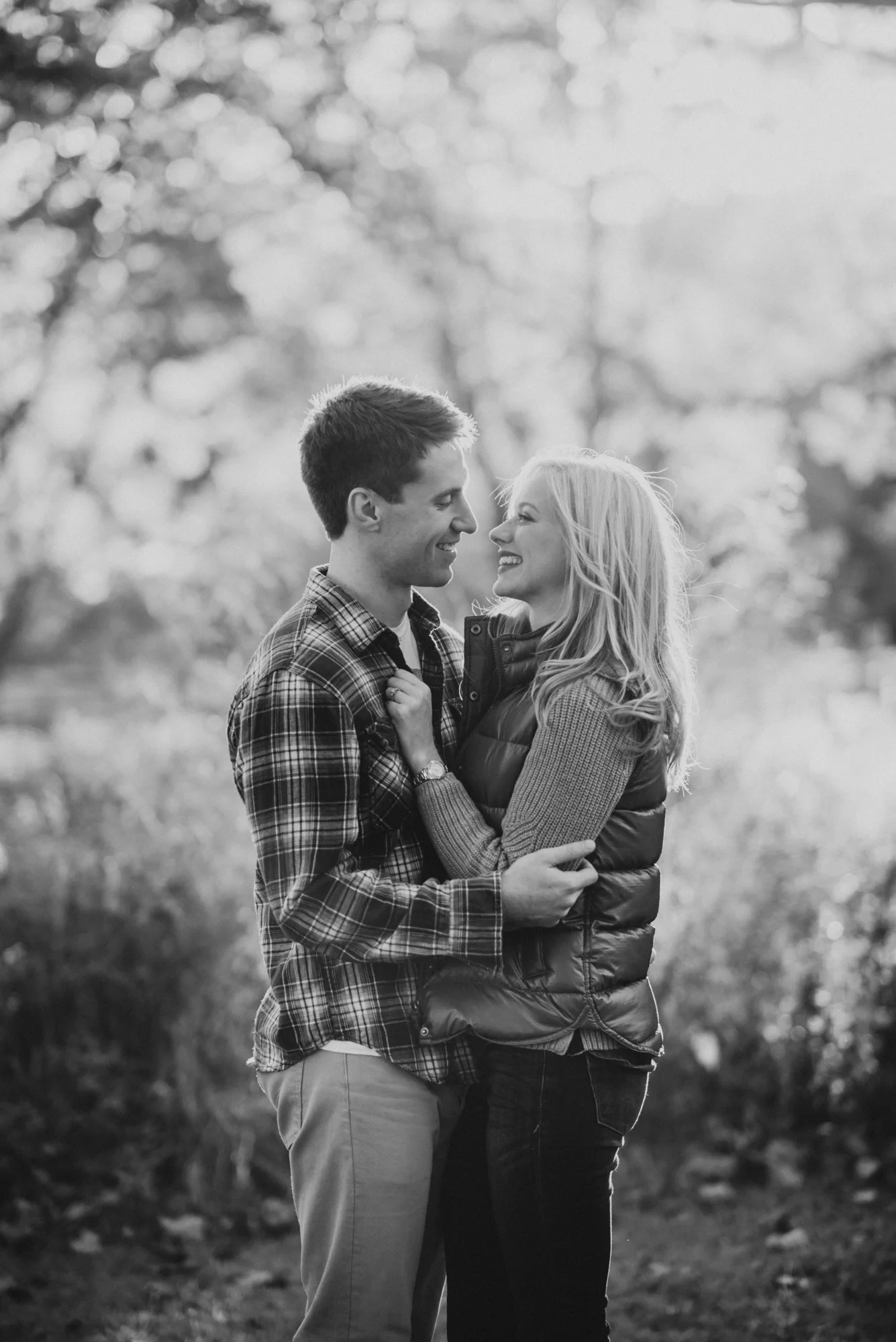 Harpersfield bridge engagement session - katie and nick
