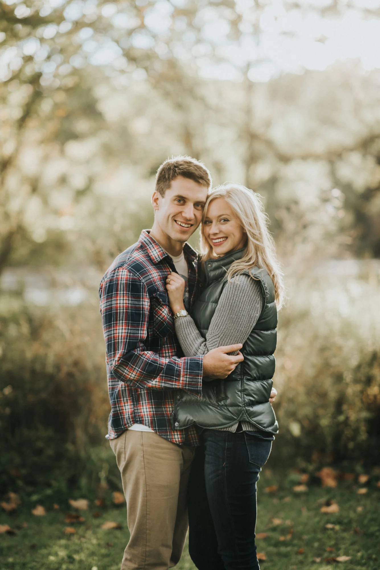 Harpersfield bridge engagement session - katie and nick
