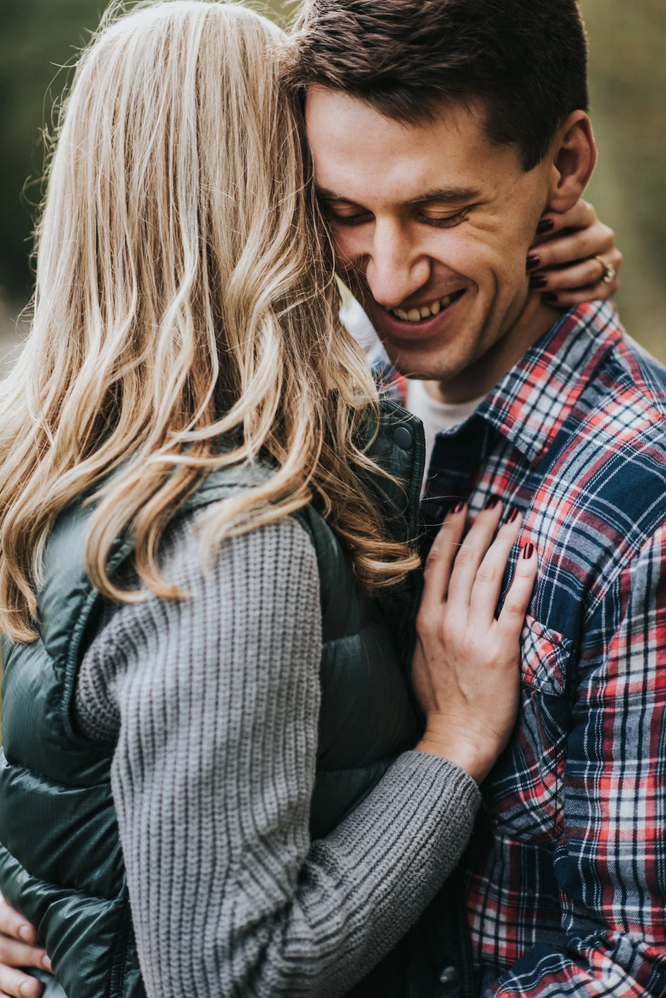 Harpersfield bridge engagement session - katie and nick