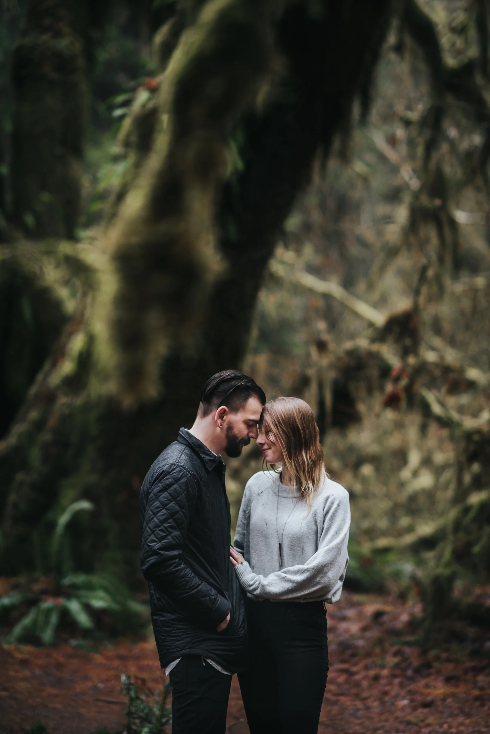 Engagement Session at the Hoh Rainforest in Washington | Katie + Matt