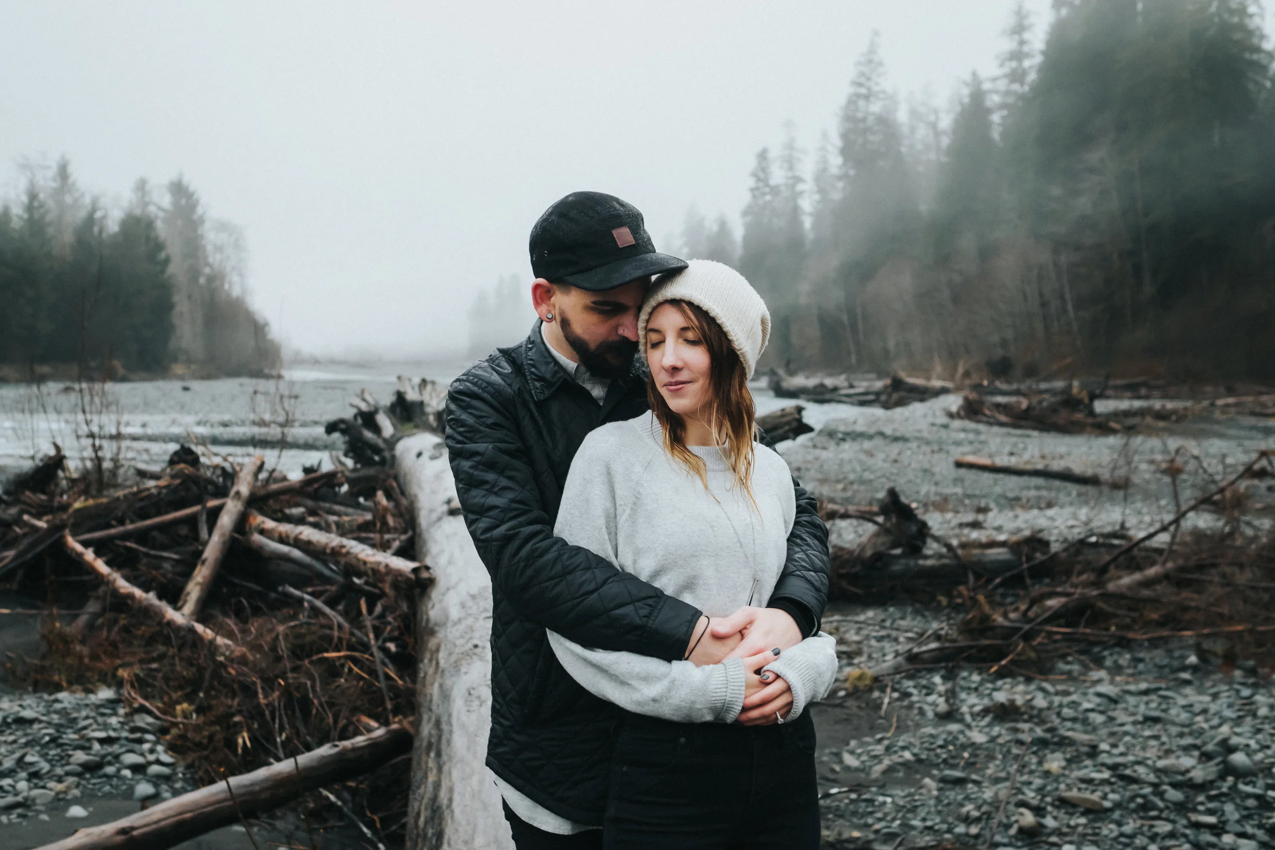 Engagement Session at the Hoh Rainforest in Washington | Katie + Matt