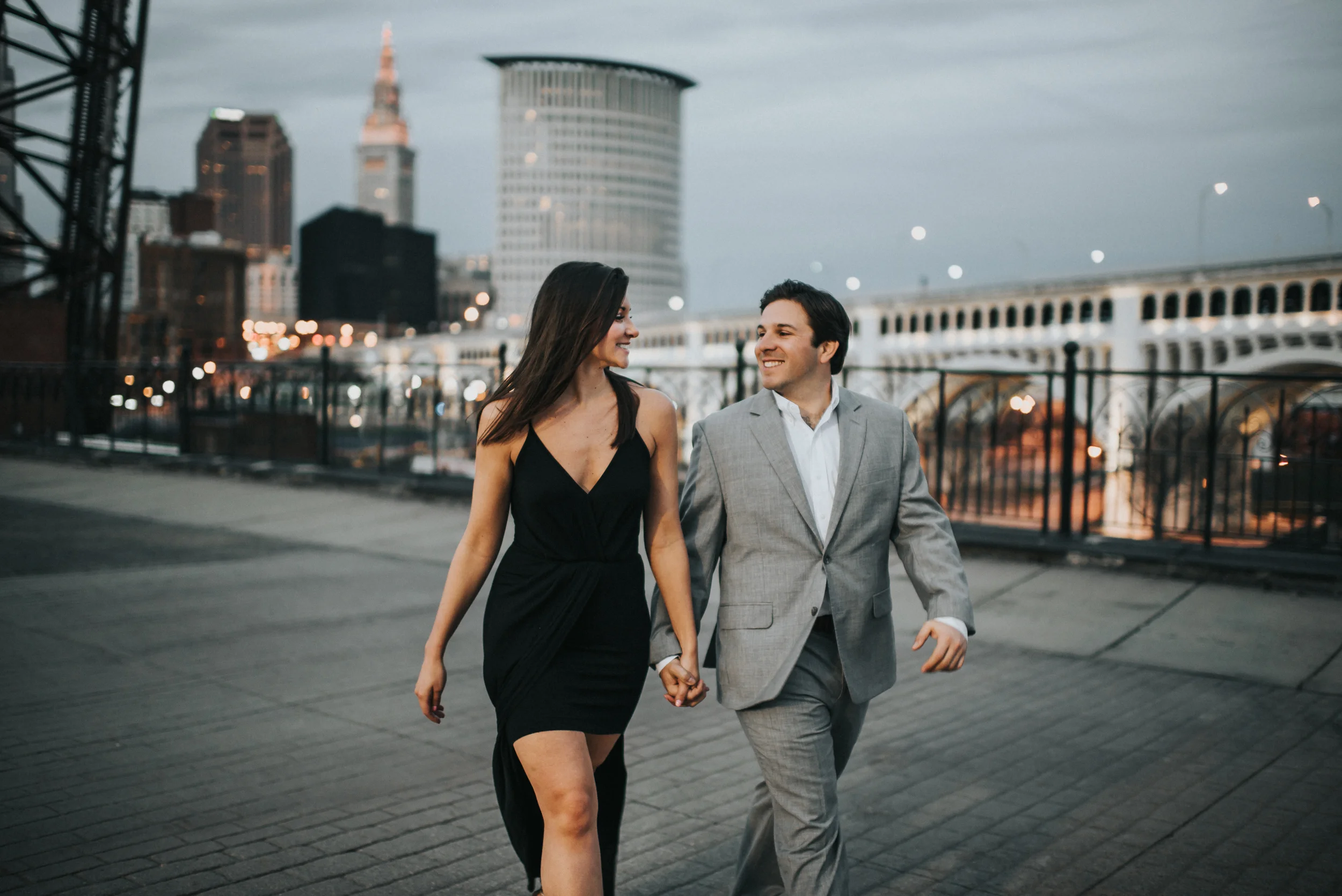 Engagement Session in Downtown Cleveland | Lauren + Nick