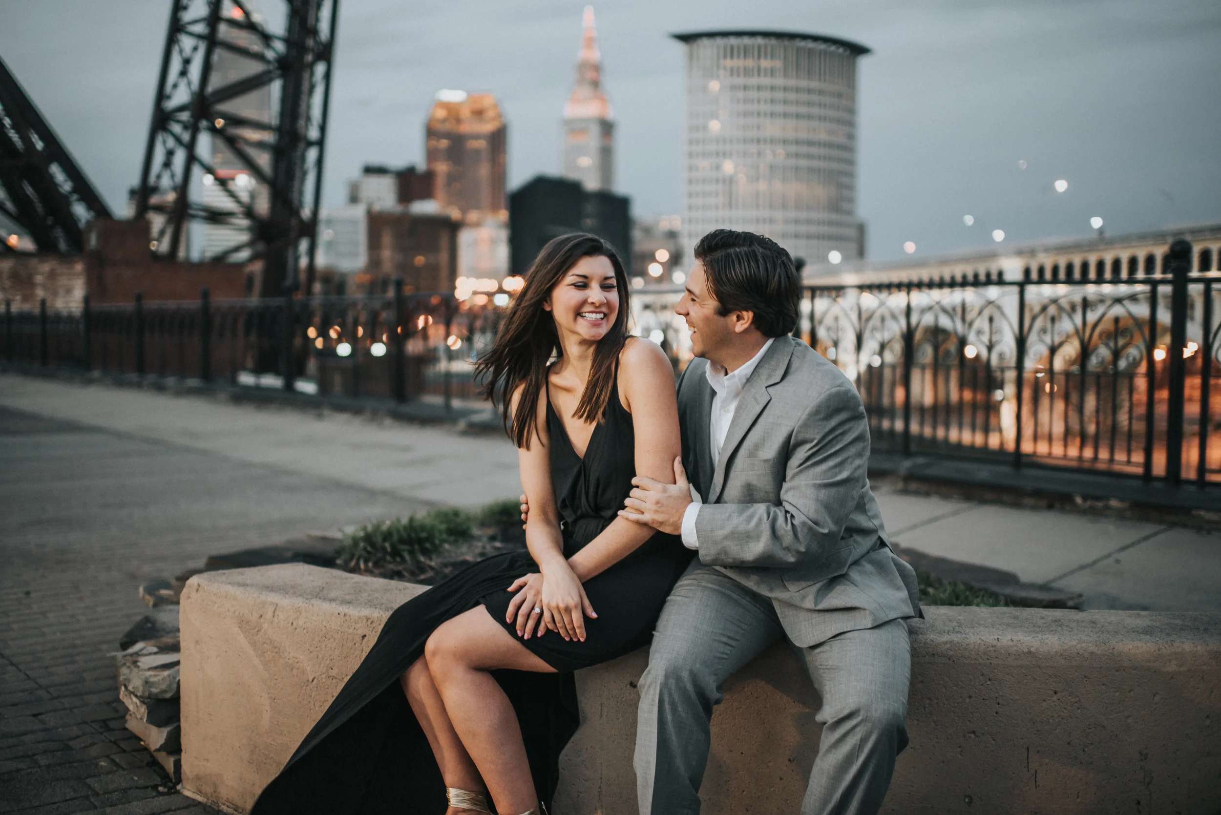 Engagement Session in Downtown Cleveland | Lauren + Nick