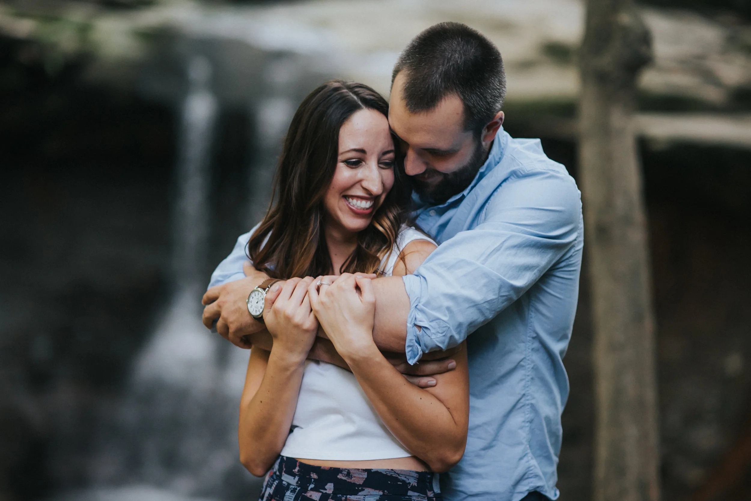 Blue Hen Falls Engagement photos | Laura and Ryan